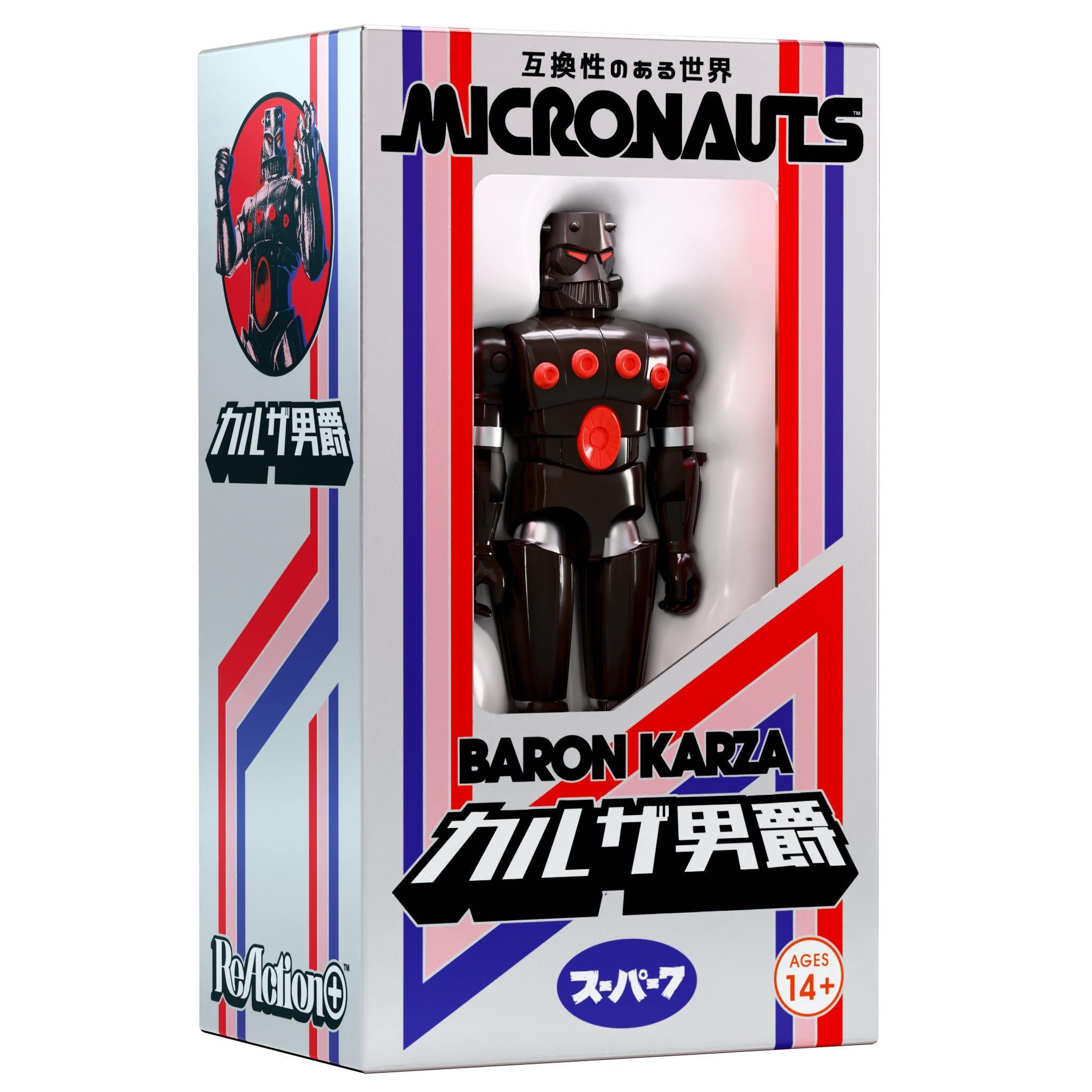 Super7 Micronauts ReAction+ Baron Karza figurina 10 cm