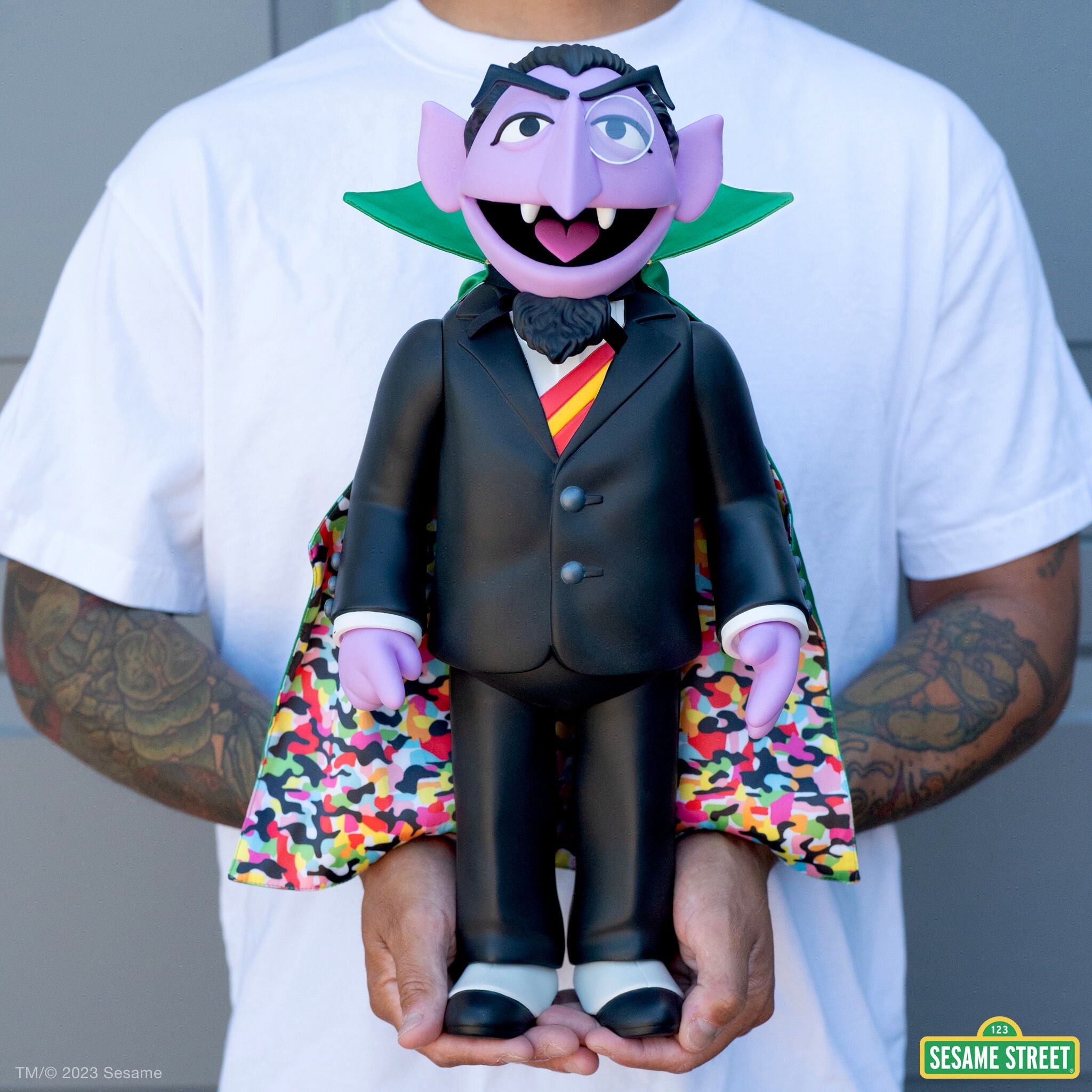 Super7 Sesame Street Count von Count figurină 38 cm articulată