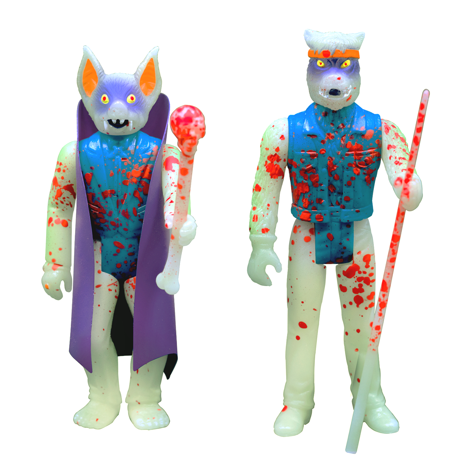 Super7 The Worst Werewolf Biker Batula set 2 figurine