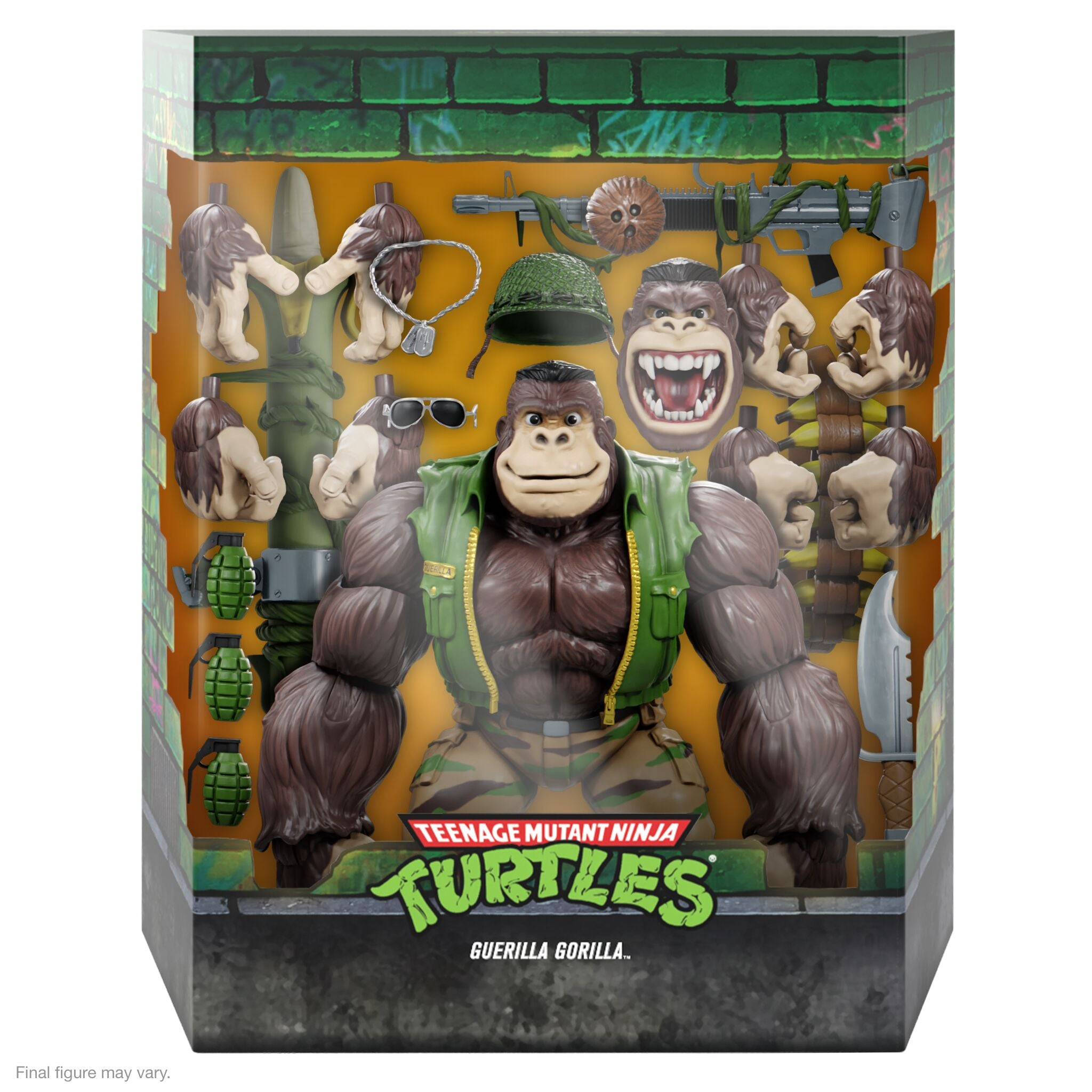 Super7 TMNT Ultimates W7 Guerrilla Gorilla figurina