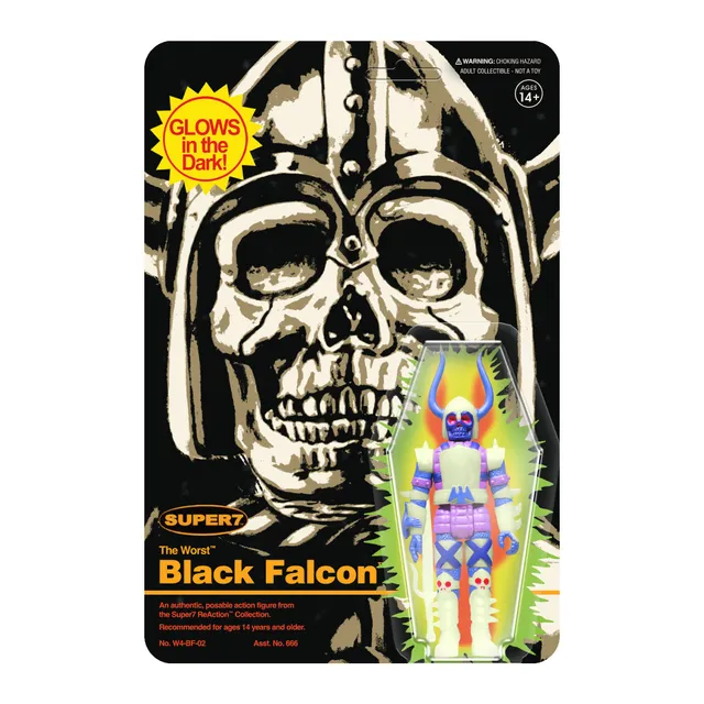 Super7 The Worst Black Falcon figurina Monster Glow 9,5 cm