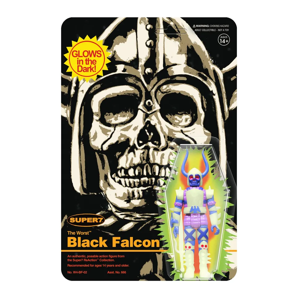 Super7 The Worst Black Falcon figurina Monster Glow 9,5 cm