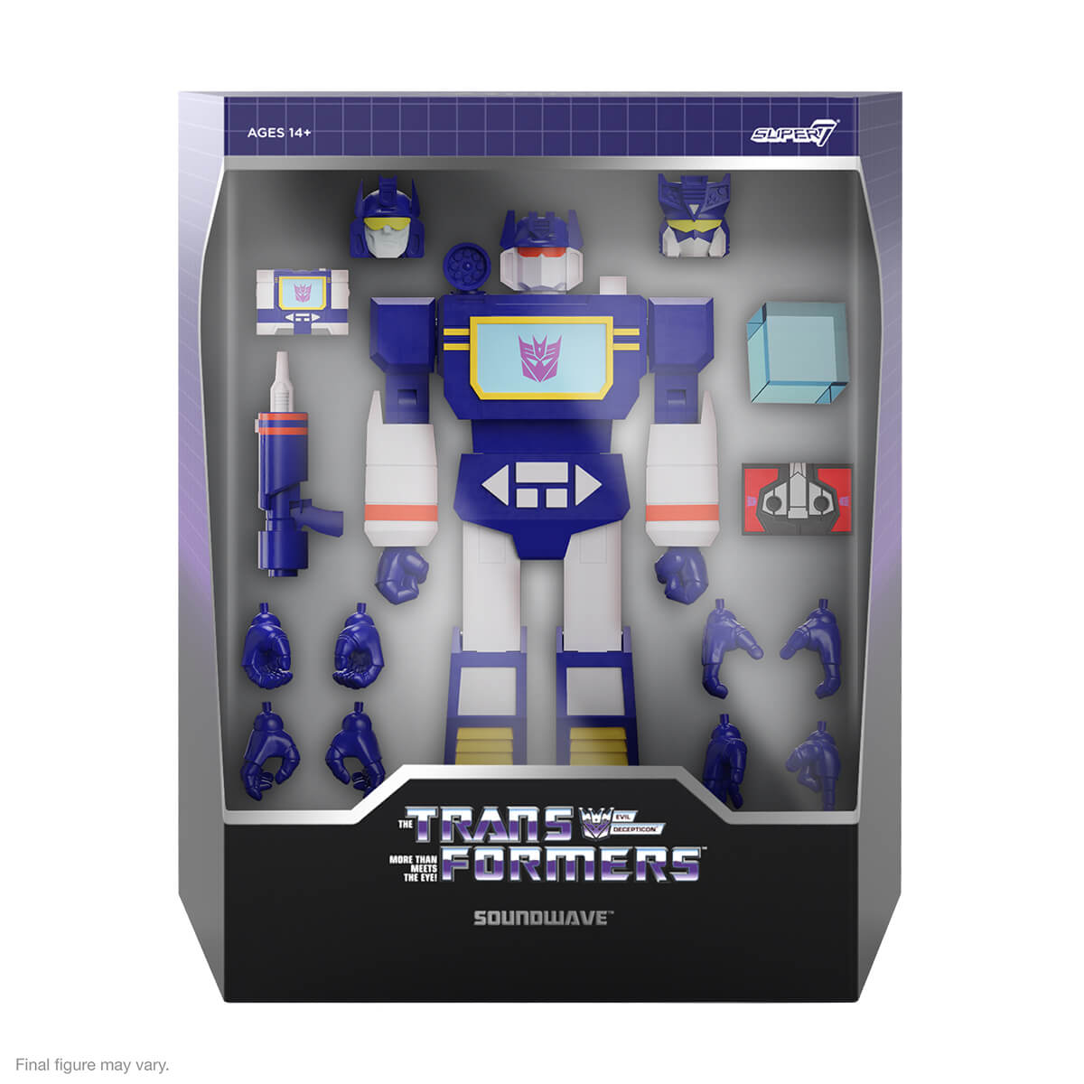 Super7 Ultimates Soundwave G1 figurină 18 cm