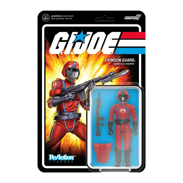 Super7 ReAction G.I. Joe Crimson Guard figurină 9,5 cm