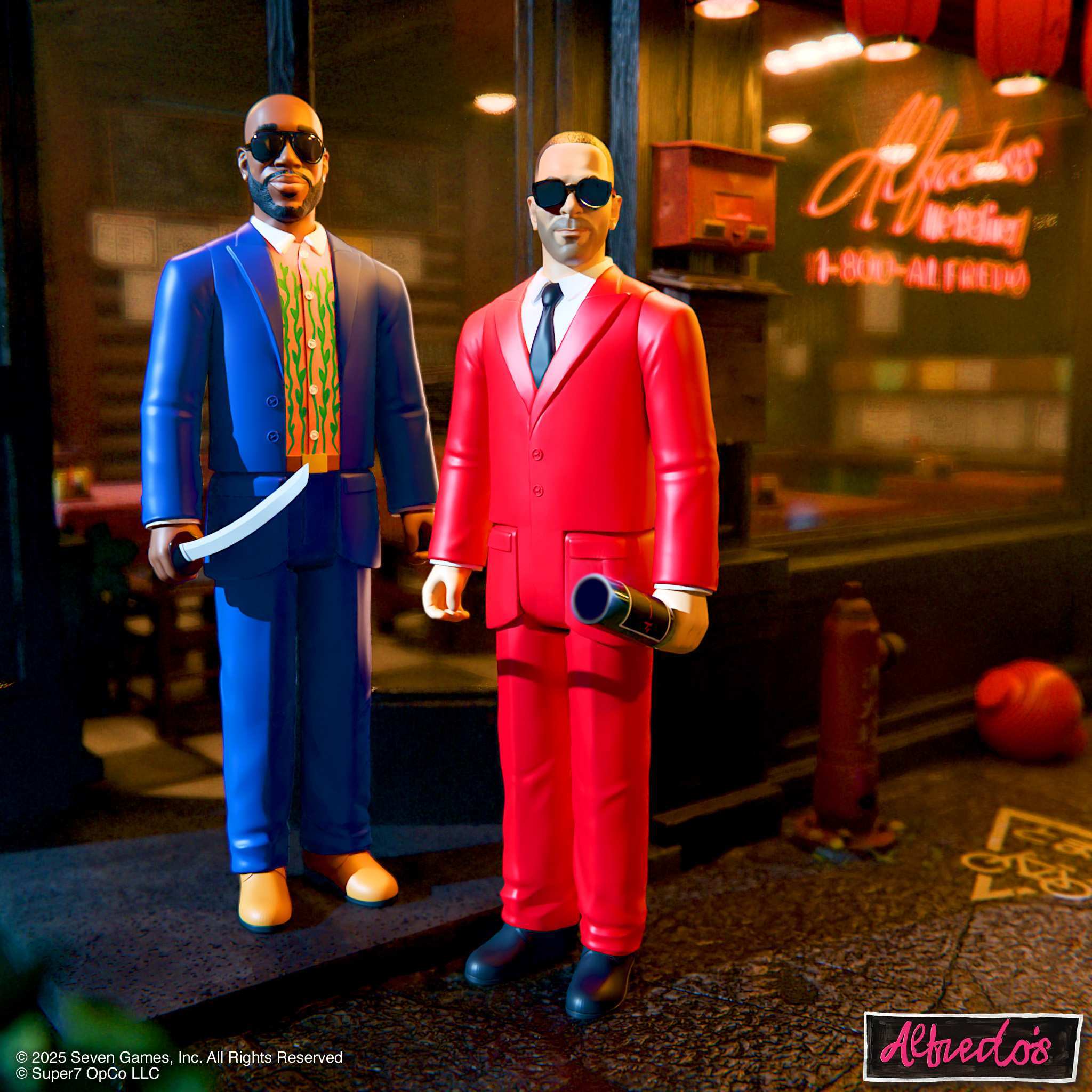 Super7 ReAction Alfredo Freddie Gibbs set 2 figurine 3.75 inch hip-hop