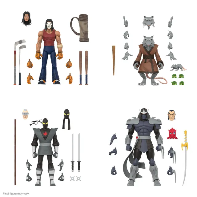 Super7 TMNT ULTIMATES Wave 13 set 4 figurine 18 cm