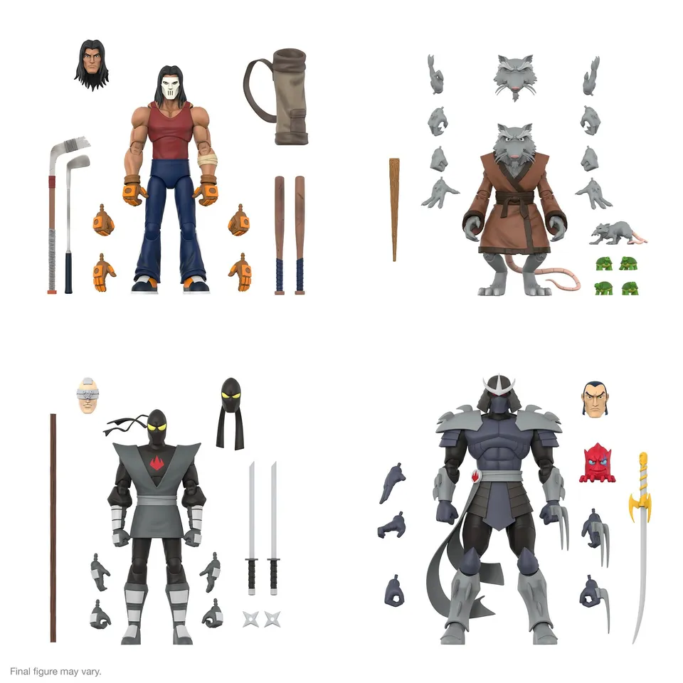 Super7 TMNT ULTIMATES Wave 13 set 4 figurine 18 cm