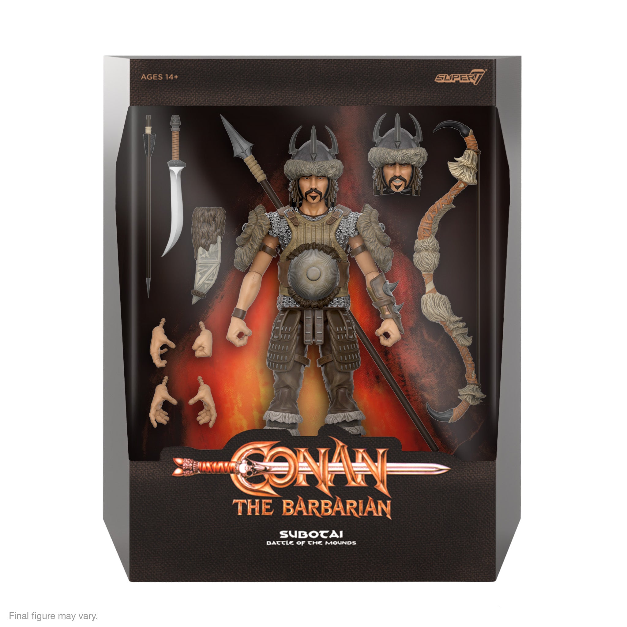 Super7 ULTIMATES Conan Subotai figurină Battle of the Mounds