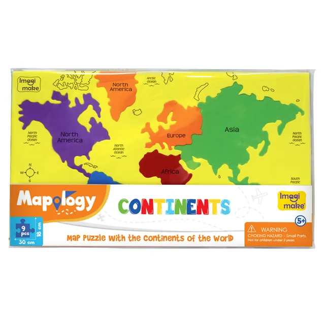 Imagimake Mapology Continents puzzle harta lumii