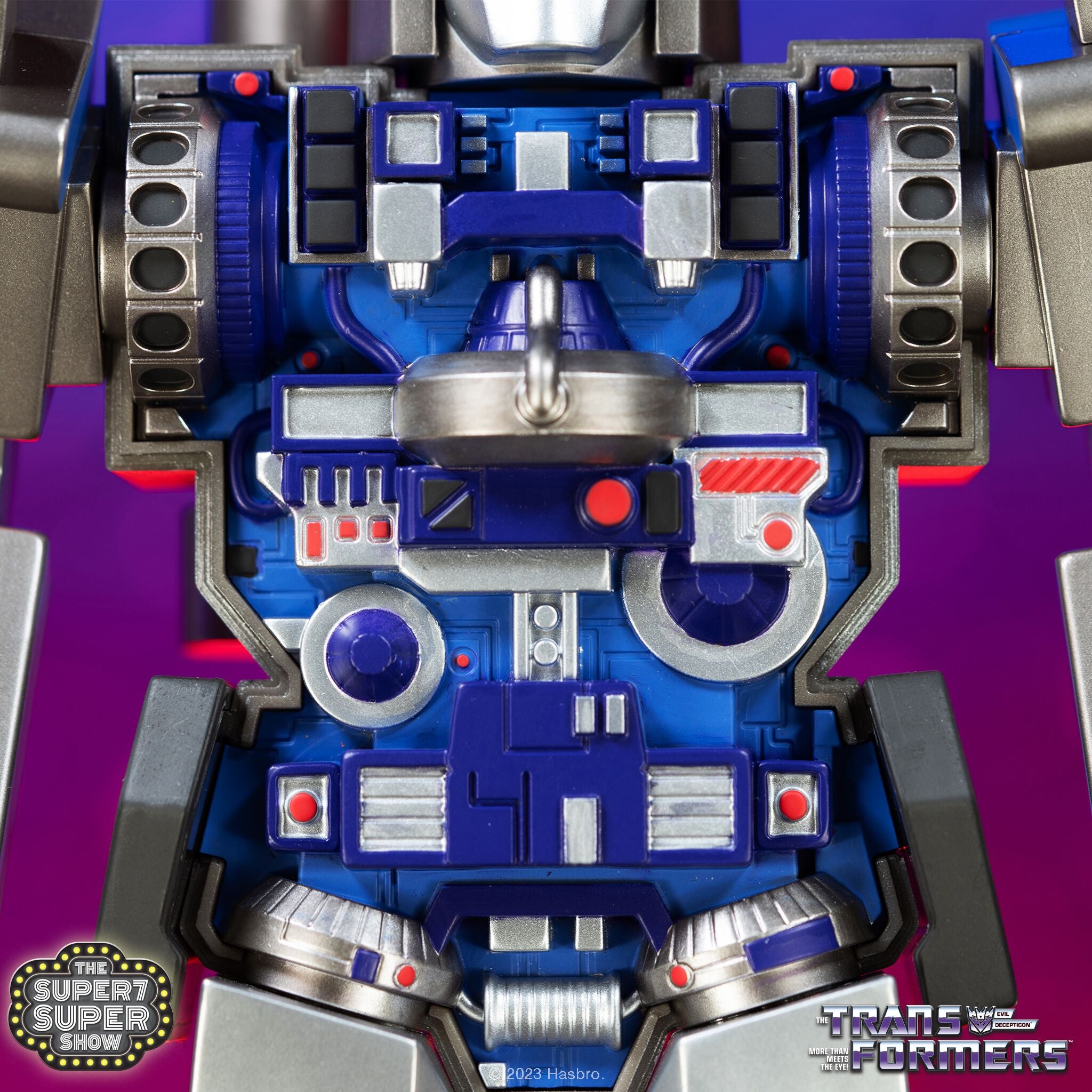 Super7 Super Cyborg Goodbye Megatron figura 30 cm SDCC