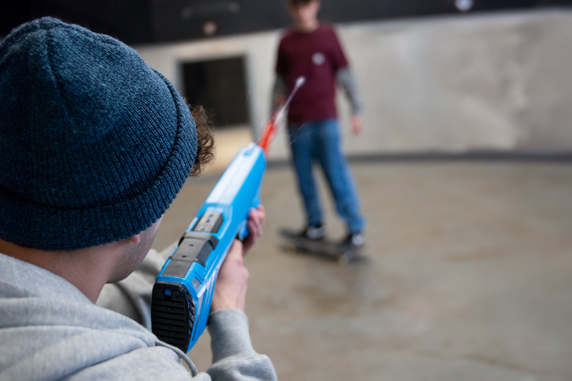 SpyraGO pistol apa compact albastru ploaie usoara