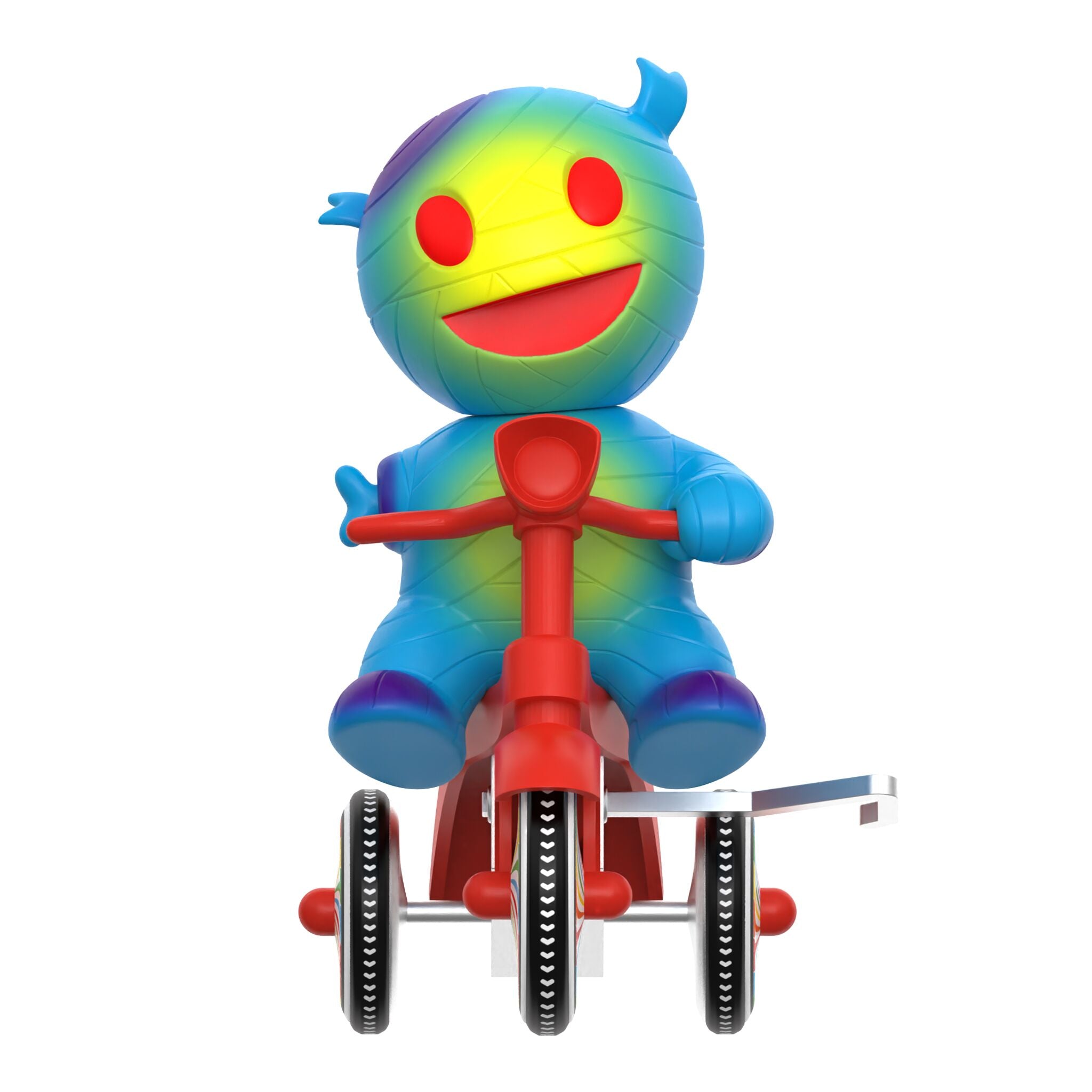 Super7 Super Cycles Mummy Boy figurina albastra tricicleta