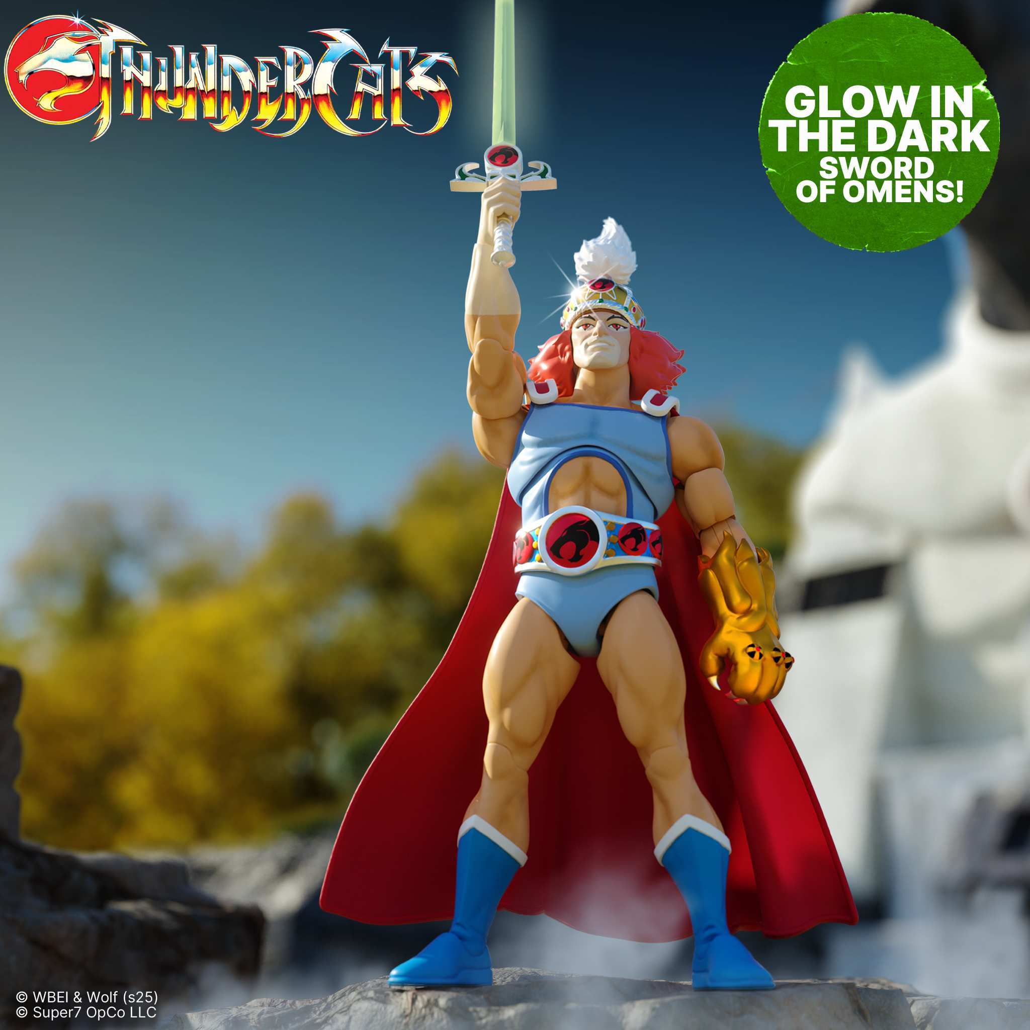 Super7 ThunderCats King Lion-O figurina 18cm mantie fosforescent