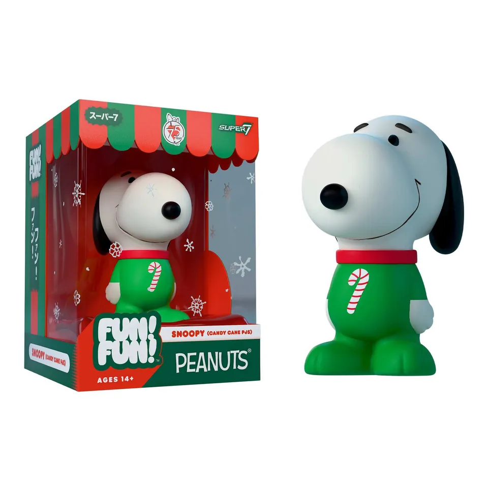 Super7 Peanuts Fun! Fun! Snoopy figurina vinil pijamale verzi