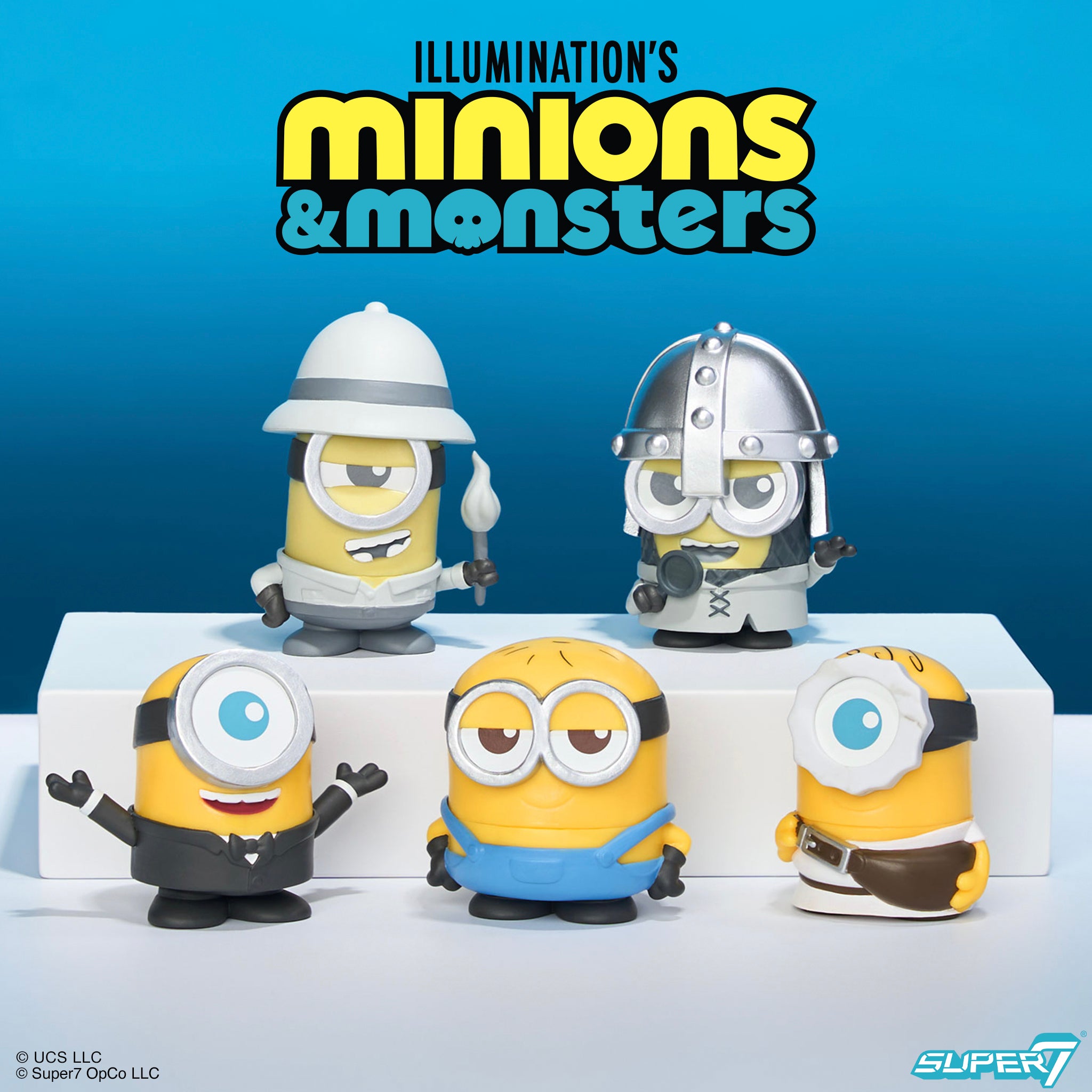 Super7 Minions Monsters FUN FUN MINI figurine set 9 blind box