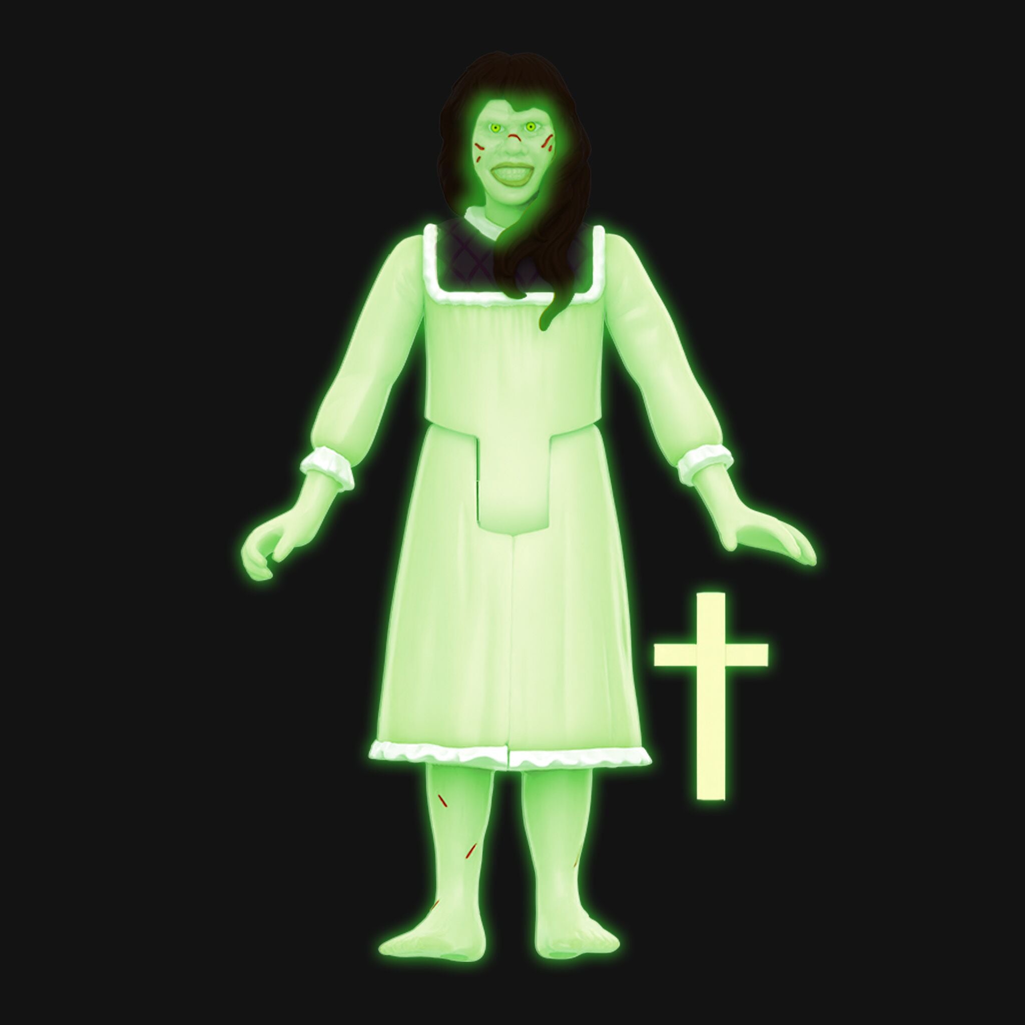 Super7 Exorcist ReAction Regan Monster Glow figurina