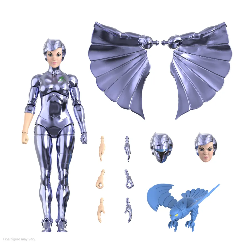 Super7 Ultimates SilverHawks Steelheart figurina metalizata