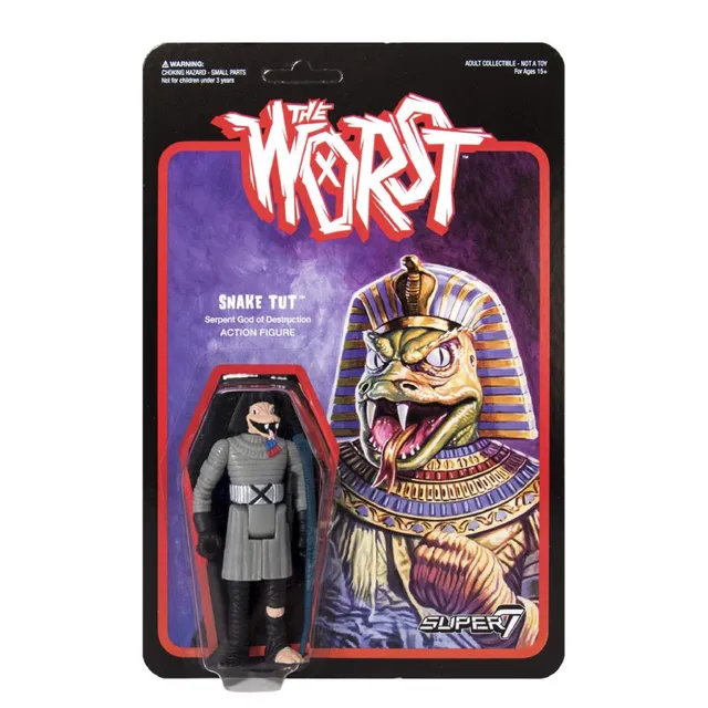 Super7 The Worst ReAction Snake Tut figurina Star Worst