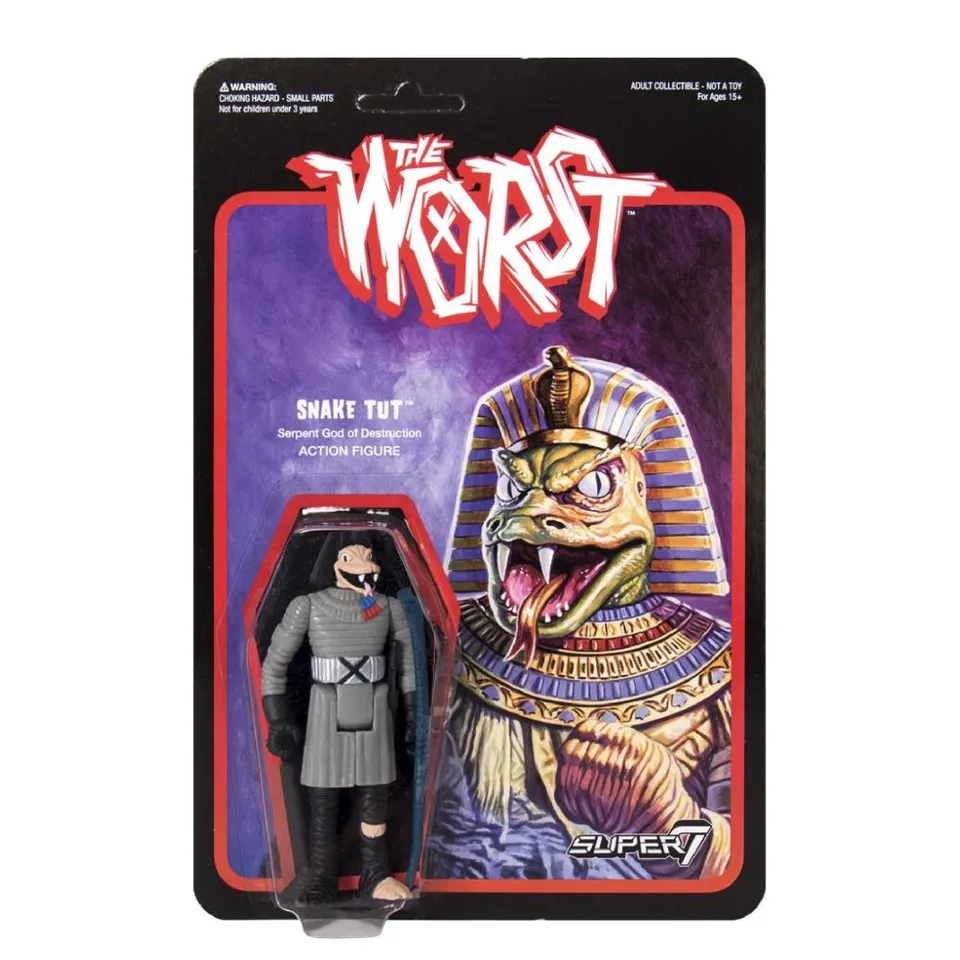 Super7 The Worst ReAction Snake Tut figurina Star Worst