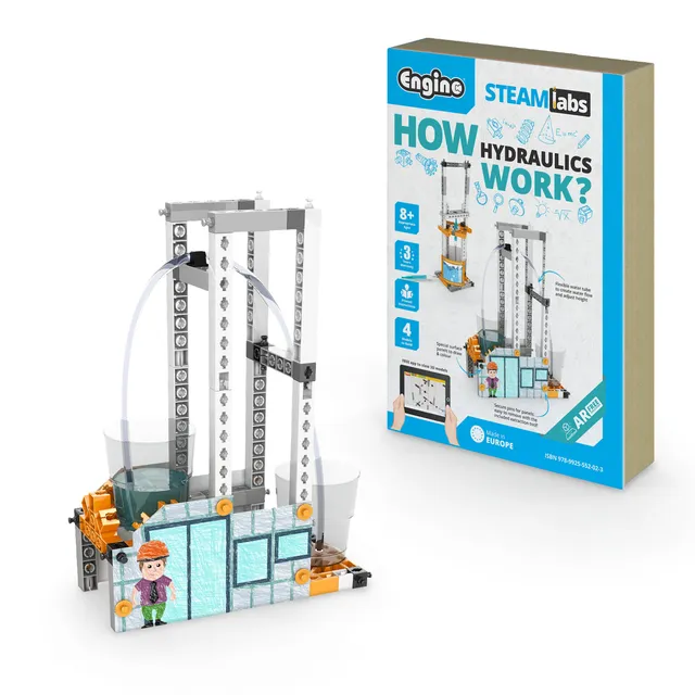 Engino STEAM Labs How Hydraulics set hidraulică 4 modele