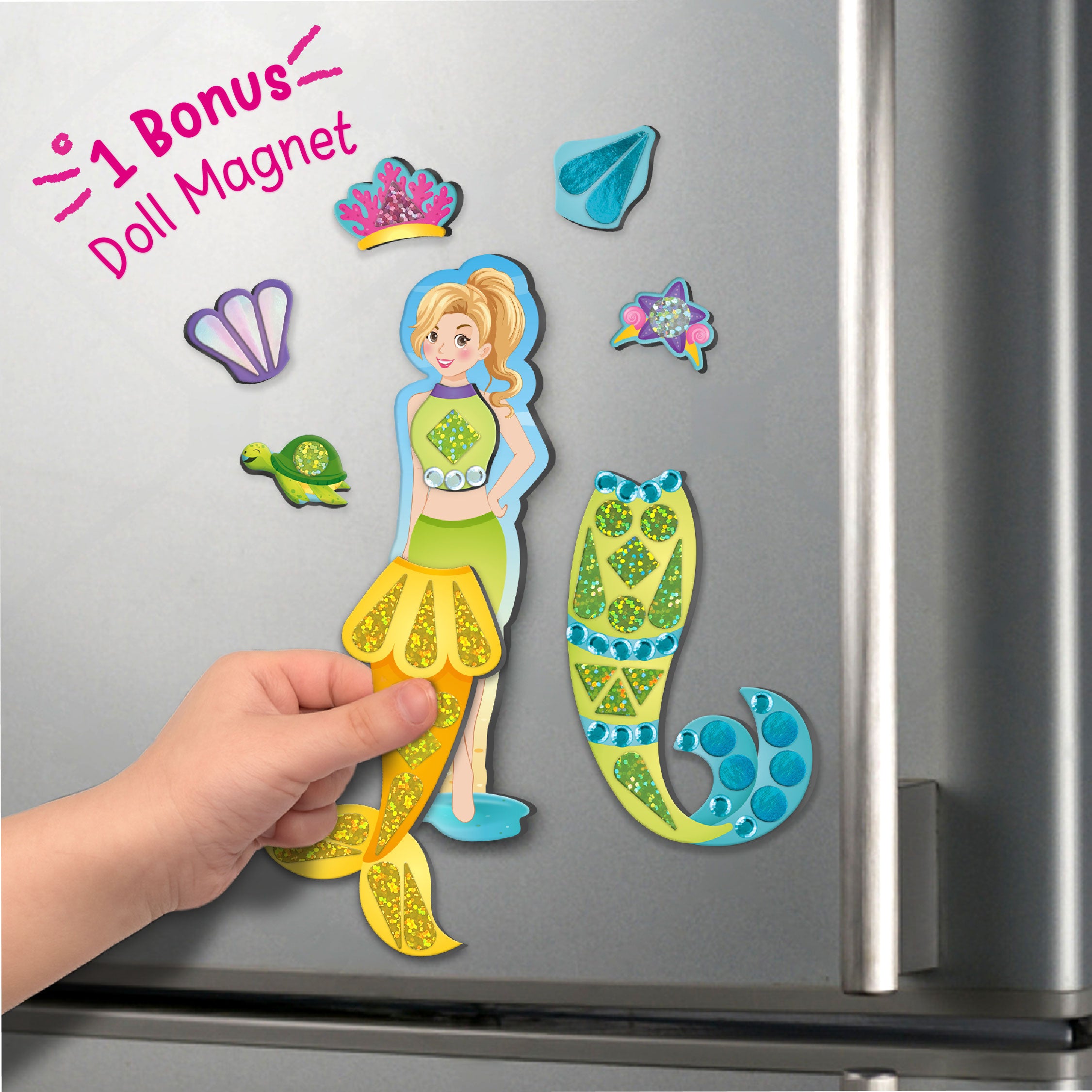 Imagimake Dress Up Mermaid papusa magnetica 30 piese
