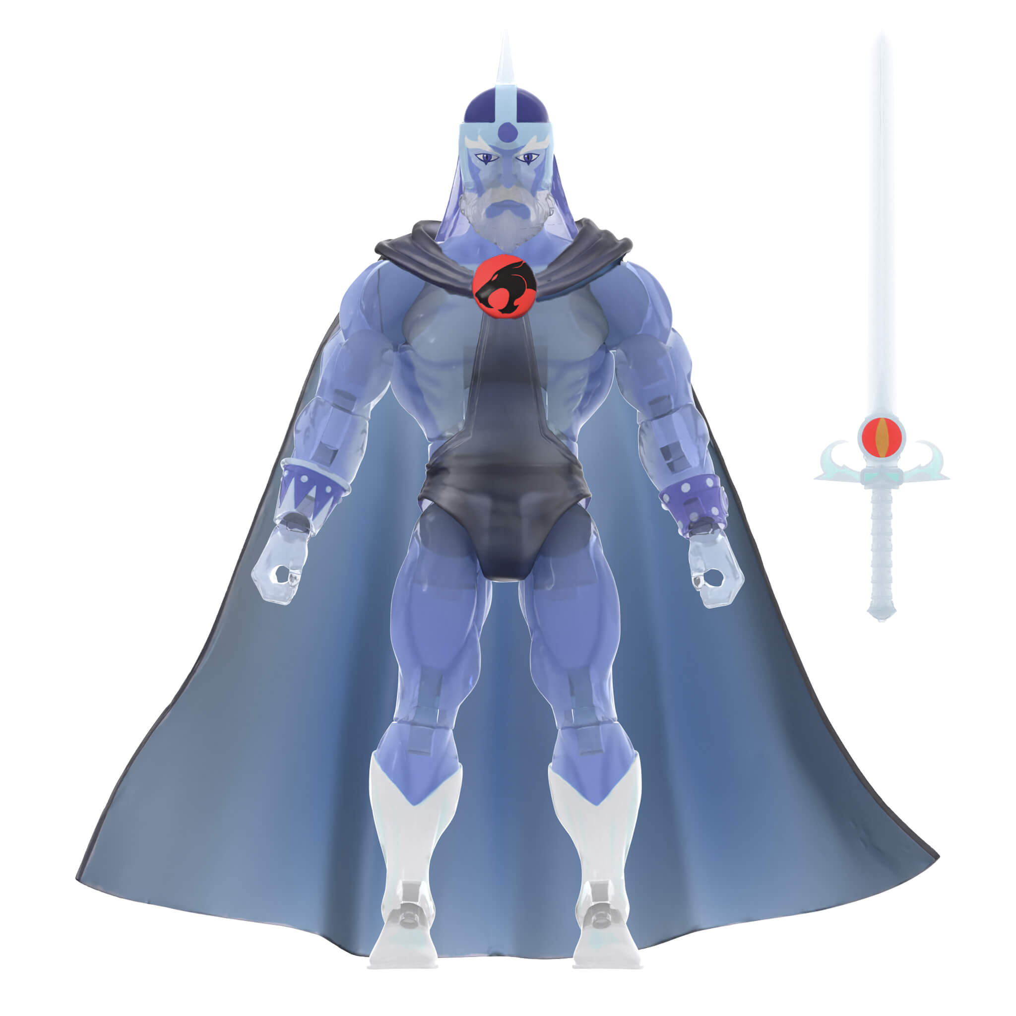 Super7 ThunderCats Deluxe Ghost Jaga figurina translucida 18 cm