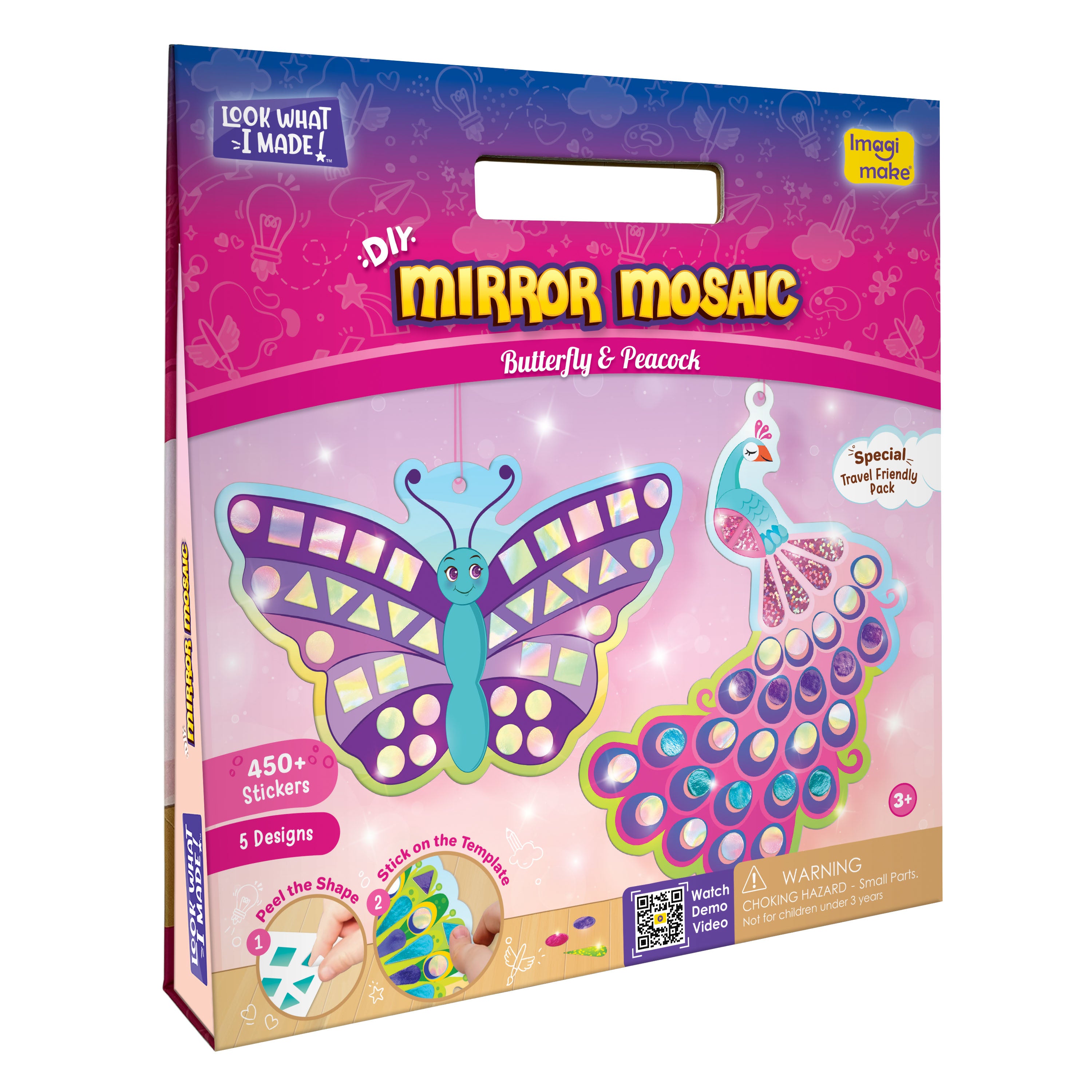 Imagimake Mirror Mosaic Butterfly Peacock mozaic 6 pachete
