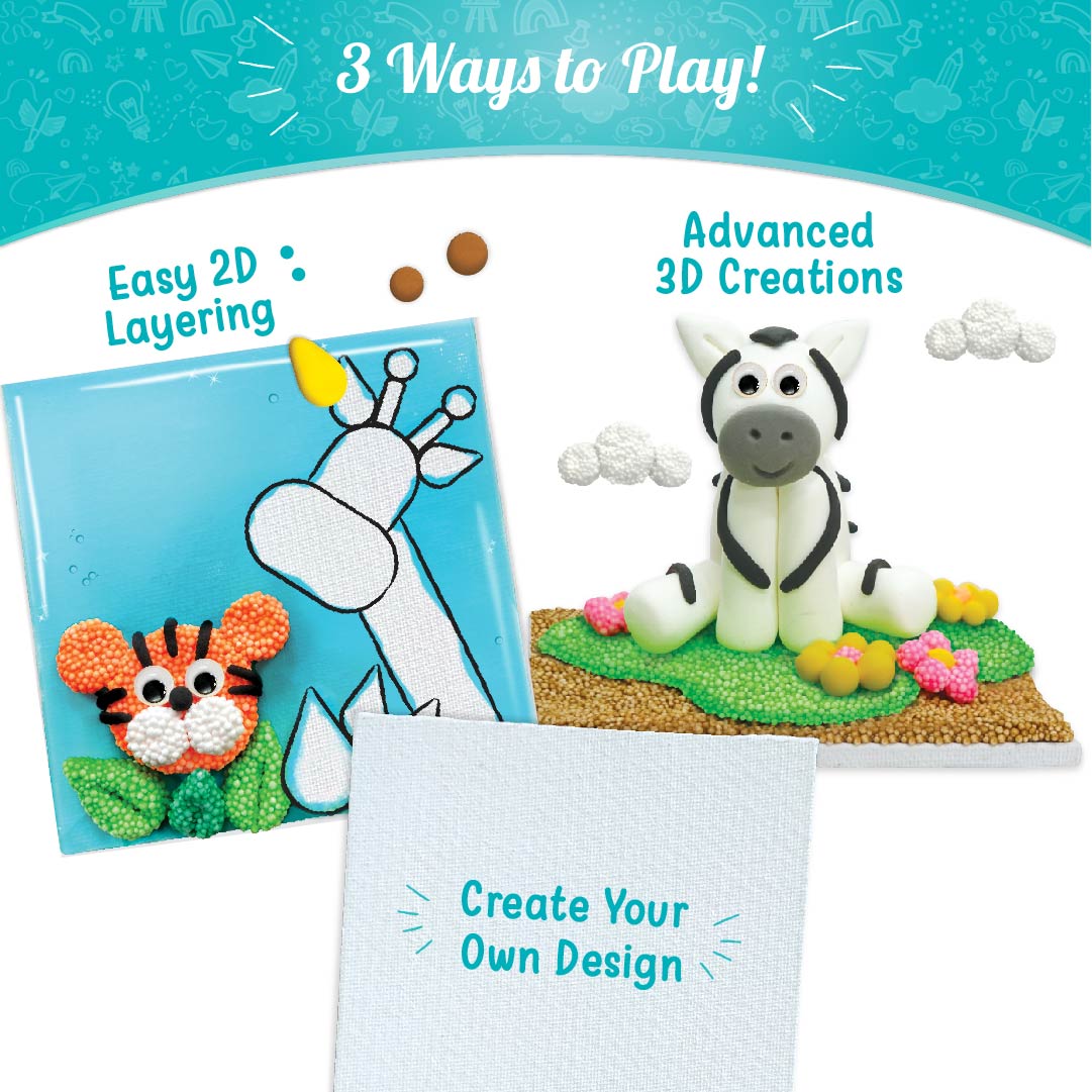Imagimake Clay Murals Jungle set modelaj 5 panze 5 ani+