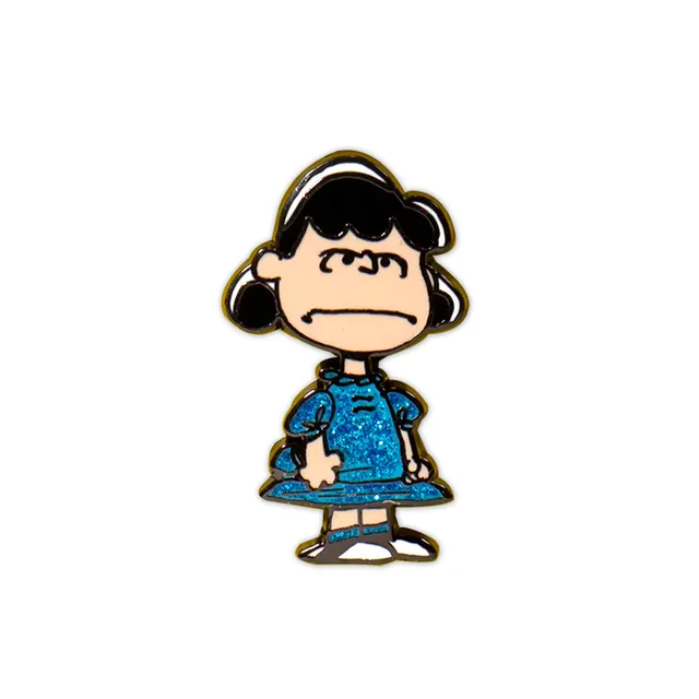 Super7 Peanuts Angry Glitter Lucy pin emailat