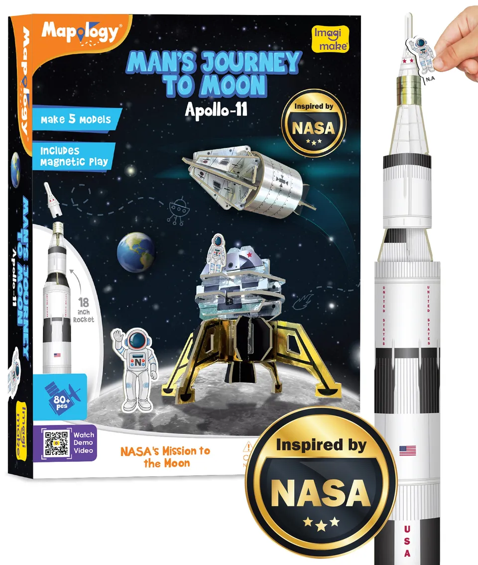 Imagimake Mapology Apollo 11 macheta racheta 8 ani+