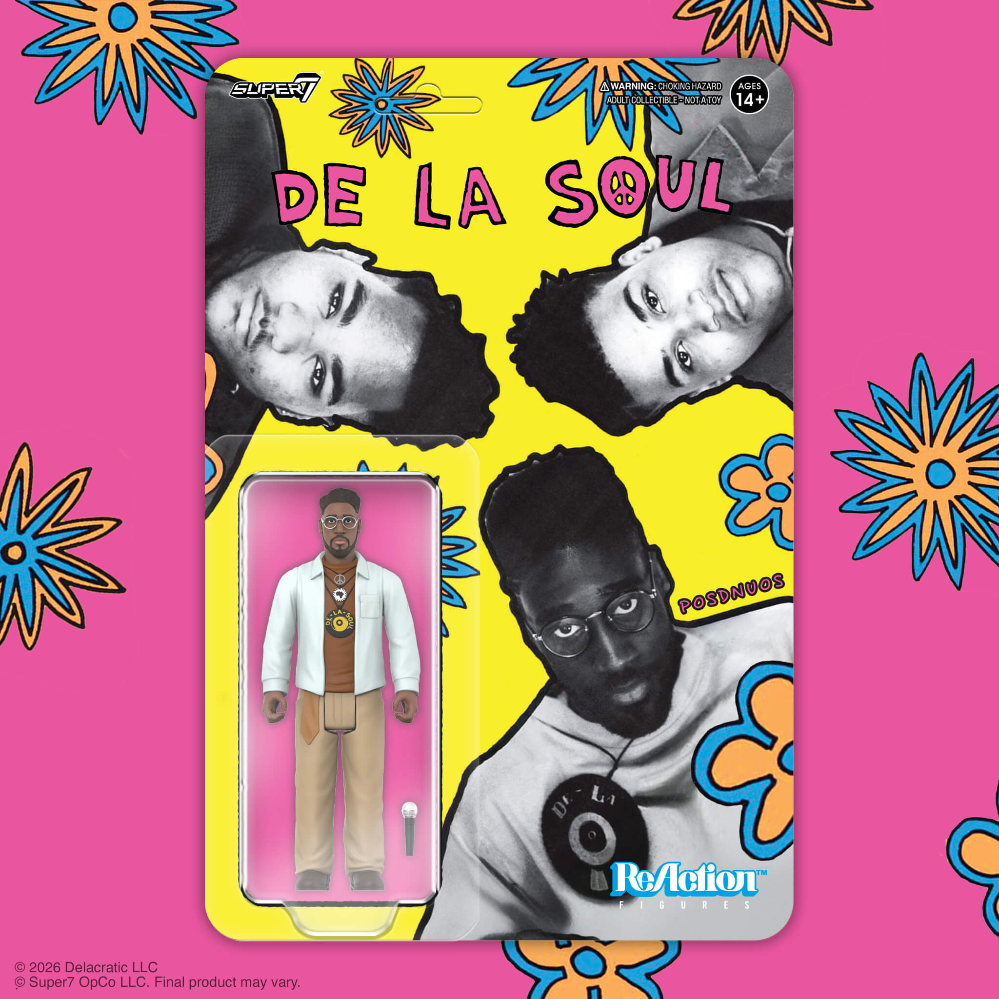 Super7 De La Soul ReAction Posdnuos Me Myself figurina