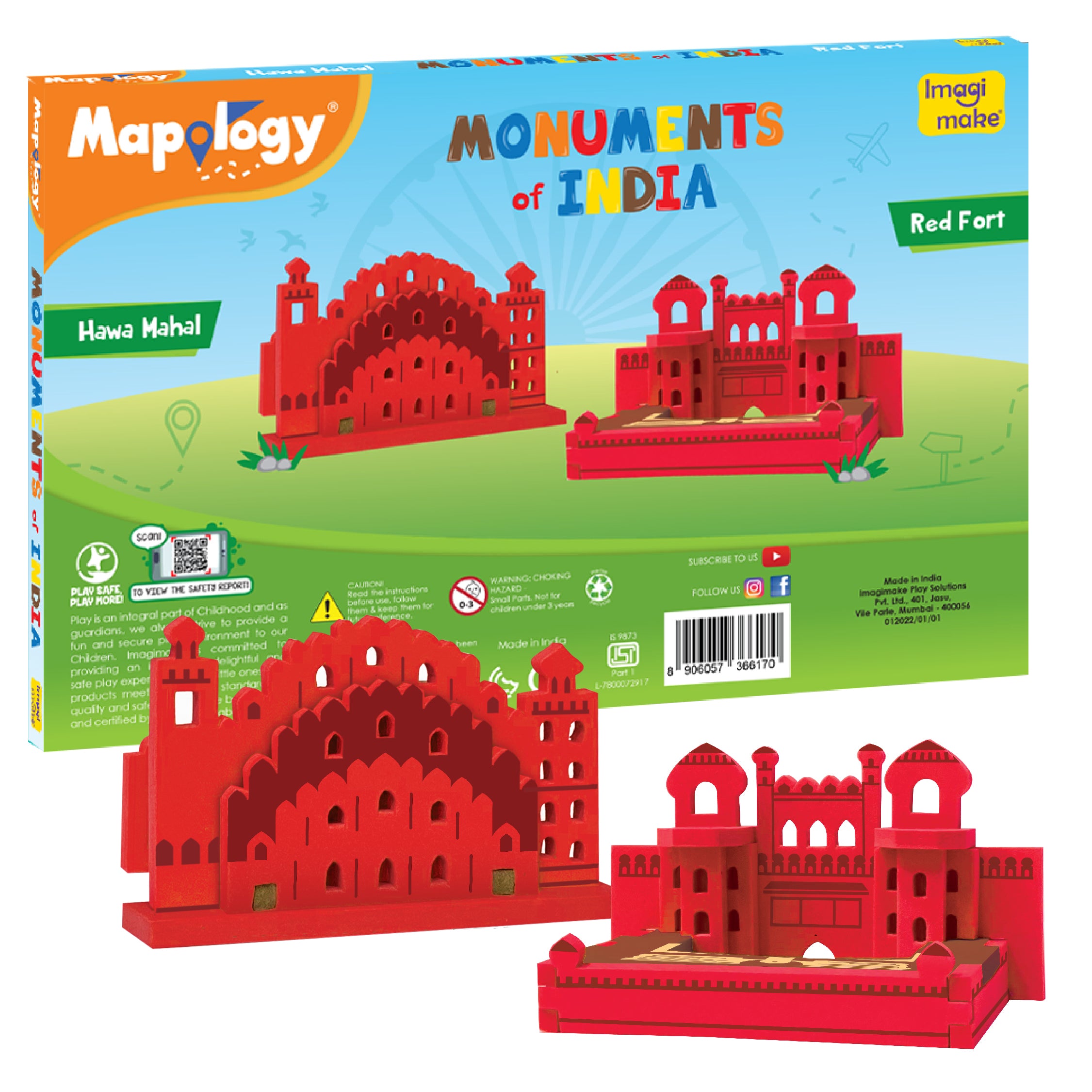 Imagimake Mapology Monuments Mini set constructie 12 buc 5+