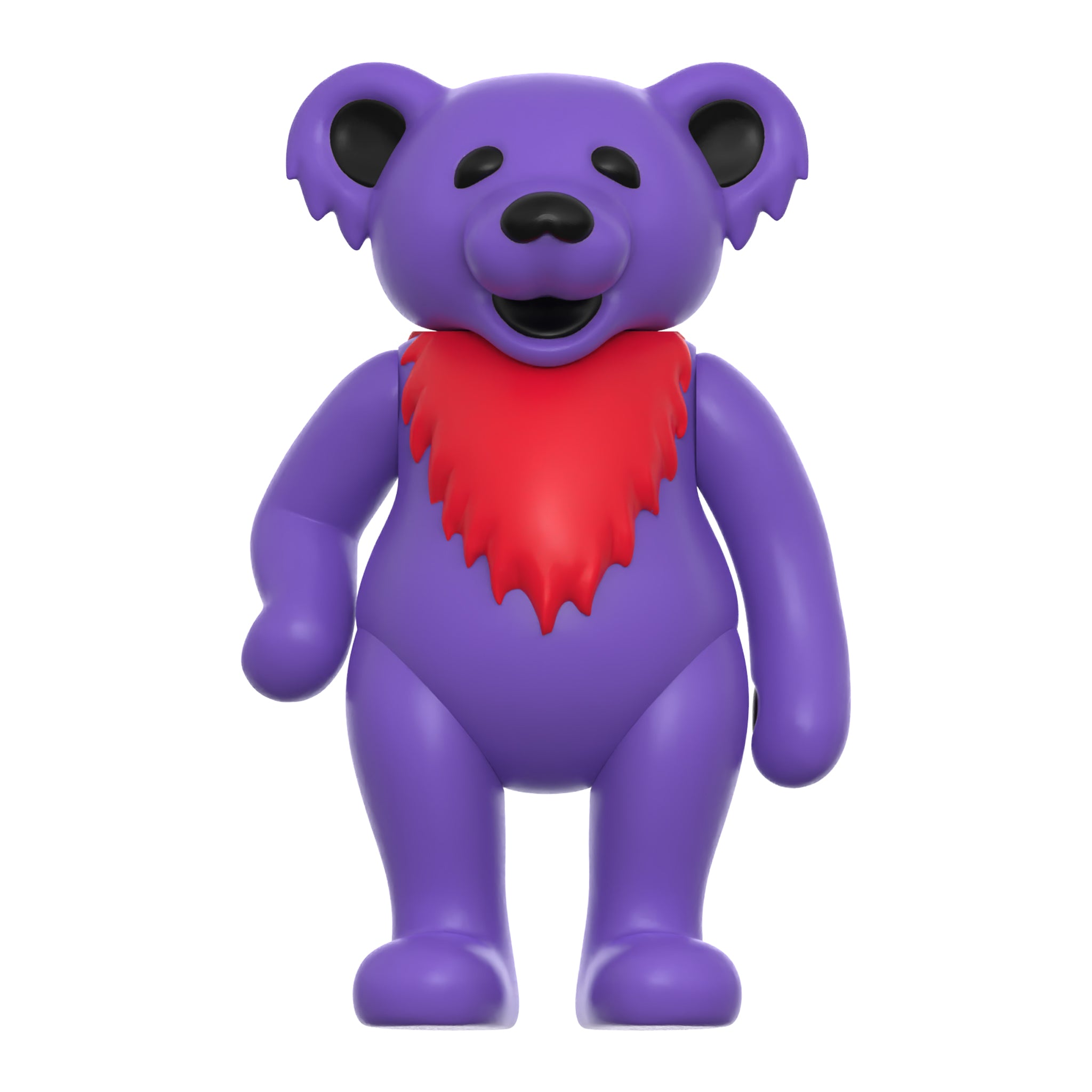 Super7 ReAction Dancing Bear Glow Haight Purple figurină fosforescentă