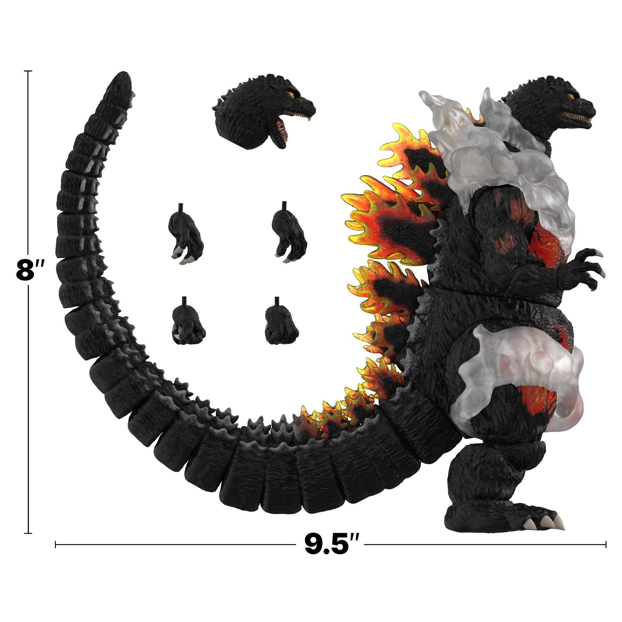Super7 Toho ULTIMATES Wave 2 Burning Godzilla figurina