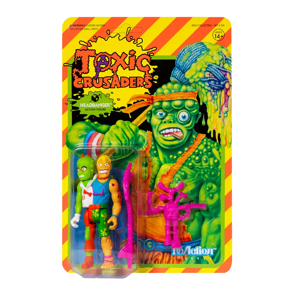 Super7 Toxic Crusaders Headbanger figurină ReAction