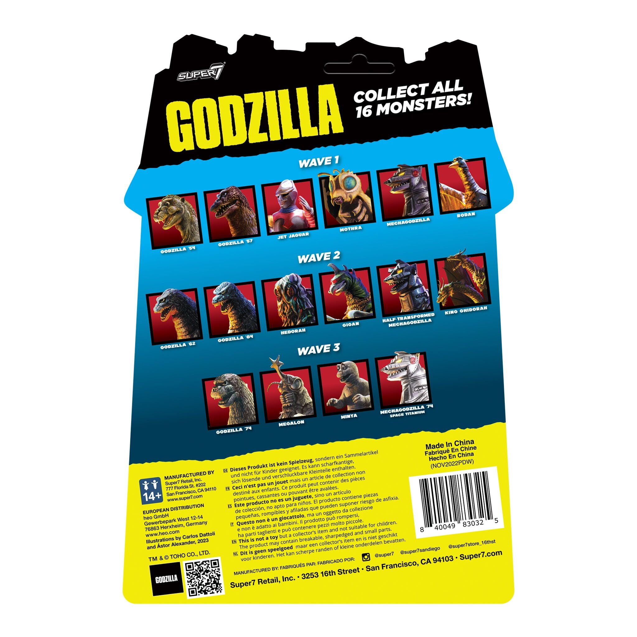 Super7 Toho Mechagodzilla 74 figurina Space Titanium