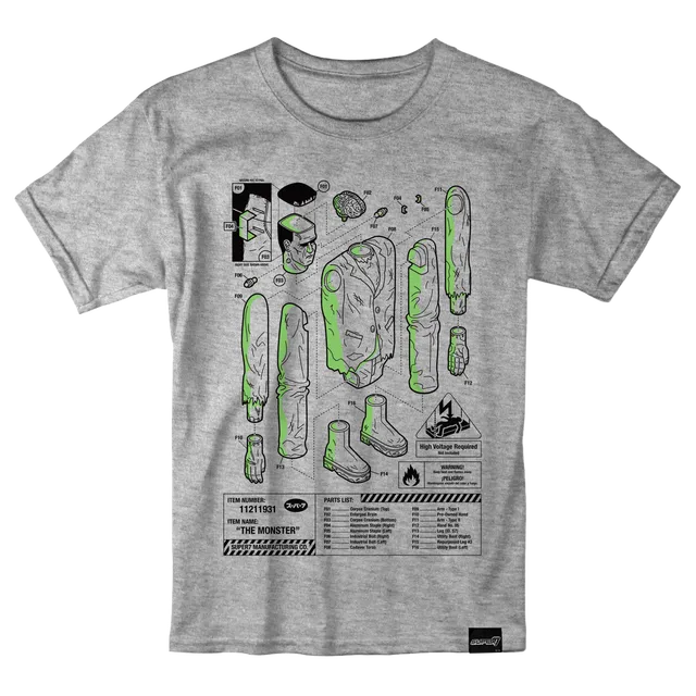Super7 Universal Monsters Frankenstein tricou cu imprimeu