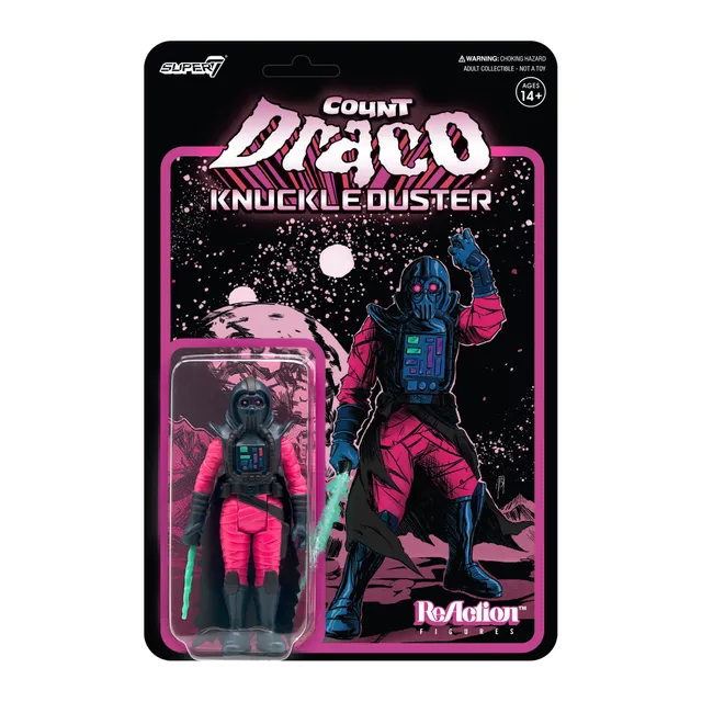 Super7 Killer Bootlegs Draco Knuckleduster V2 figurina roz-albastru