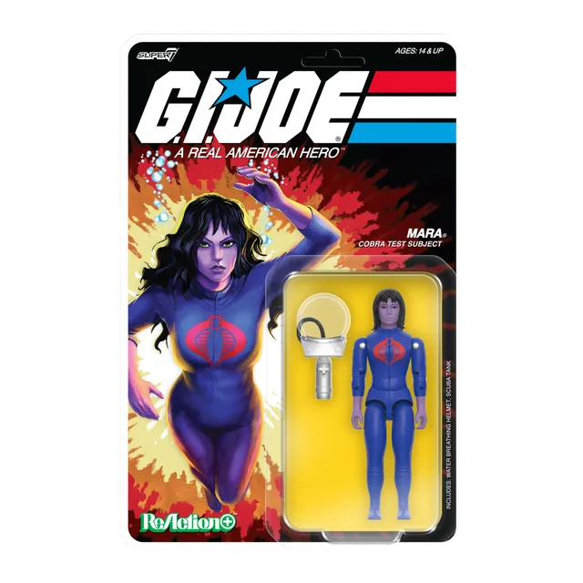 Super7 G.I. Joe ReAction+ Mara figurina 9,5 cm casca