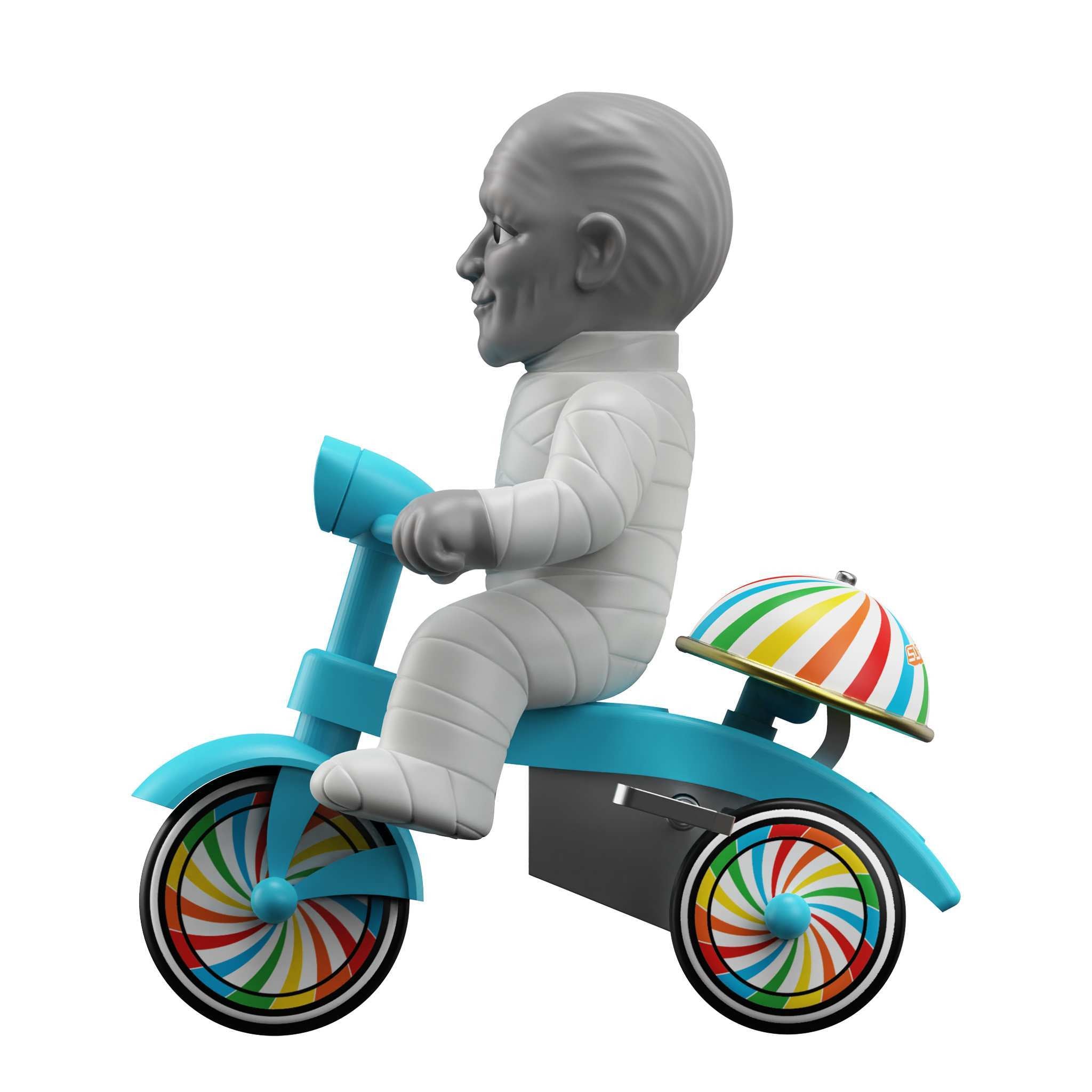 Super7 Universal Monsters Super Cycles tricicleta Mummy albastru