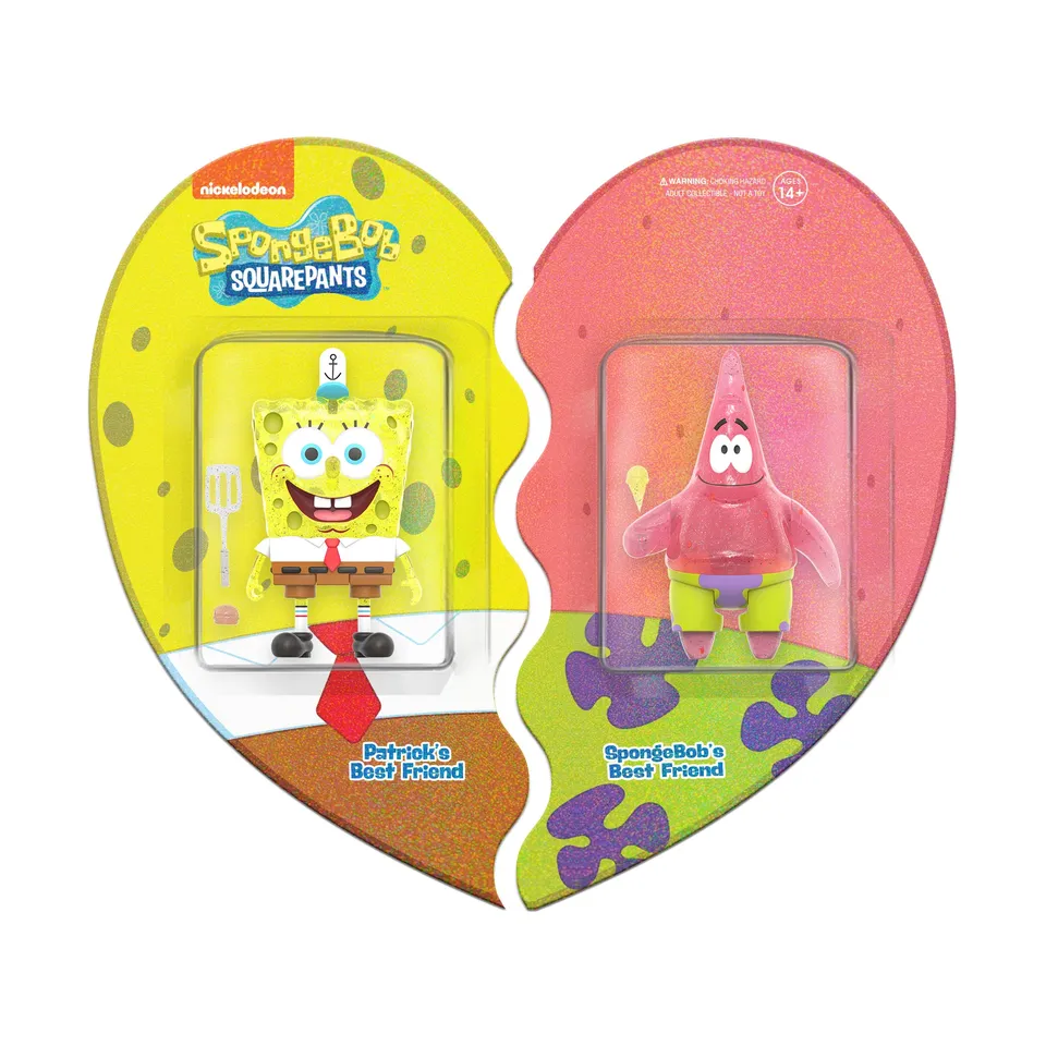 Super7 SpongeBob Patrick BFF set 2 figurine glitter