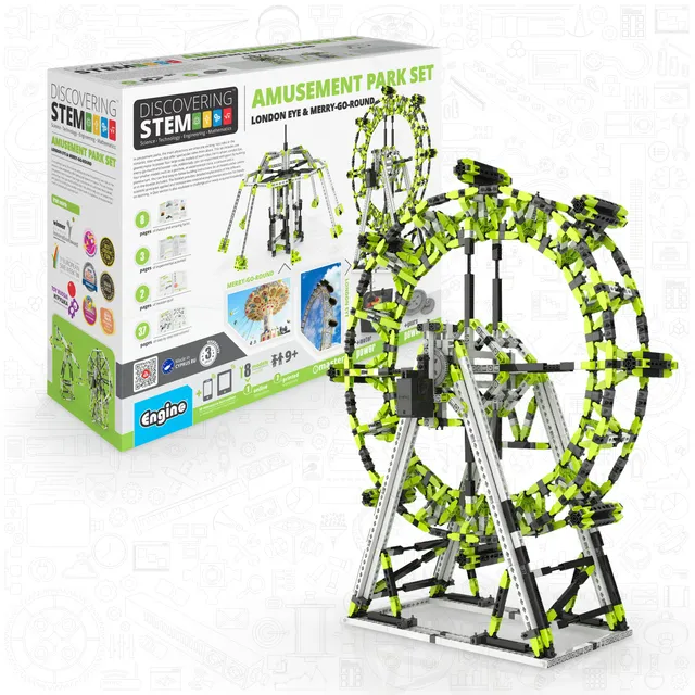 Engino Discovering STEM Amusement Park set constructie 8 modele 9+