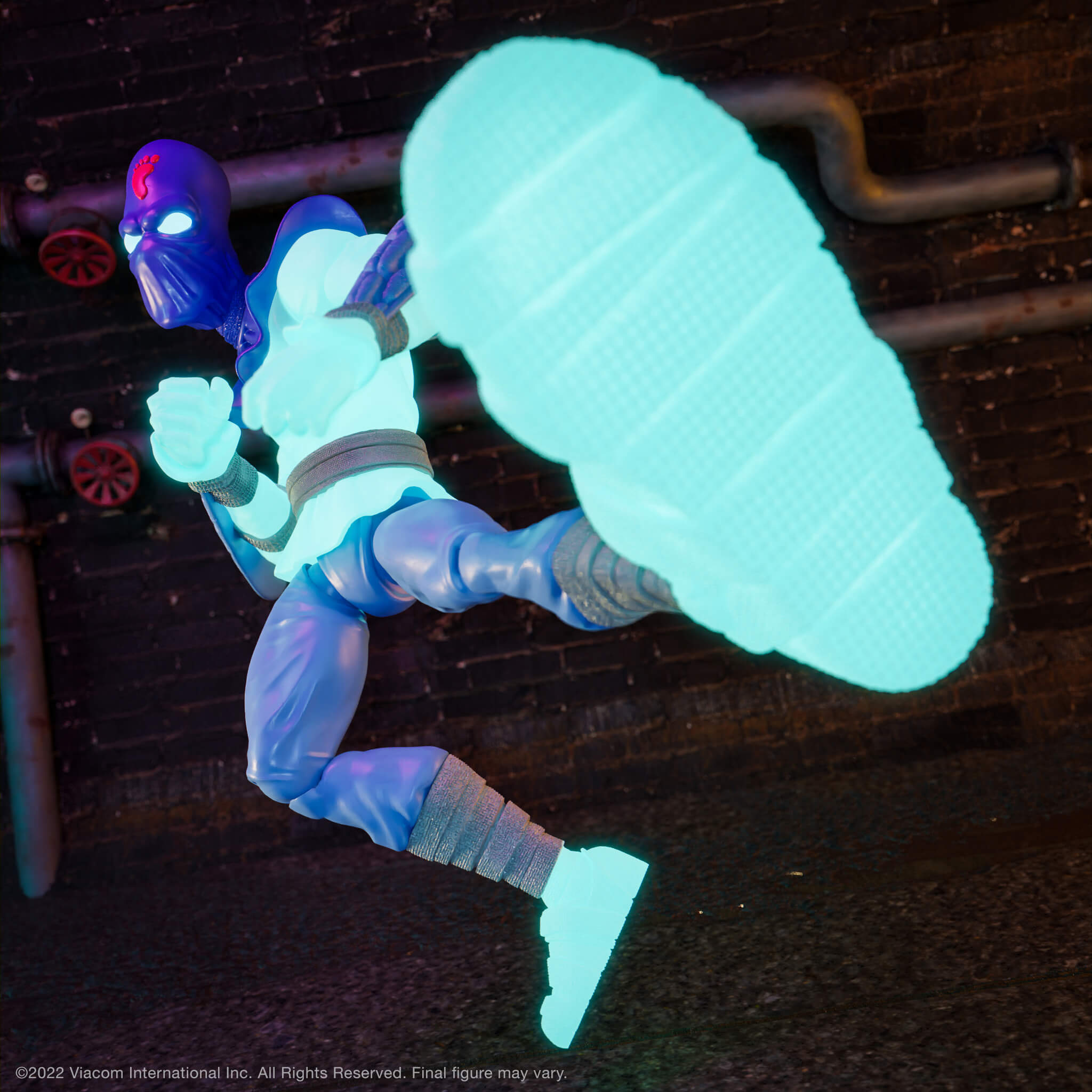 Super7 TMNT Ultimates Foot Soldier Glow figurina 18 cm fosforescenta