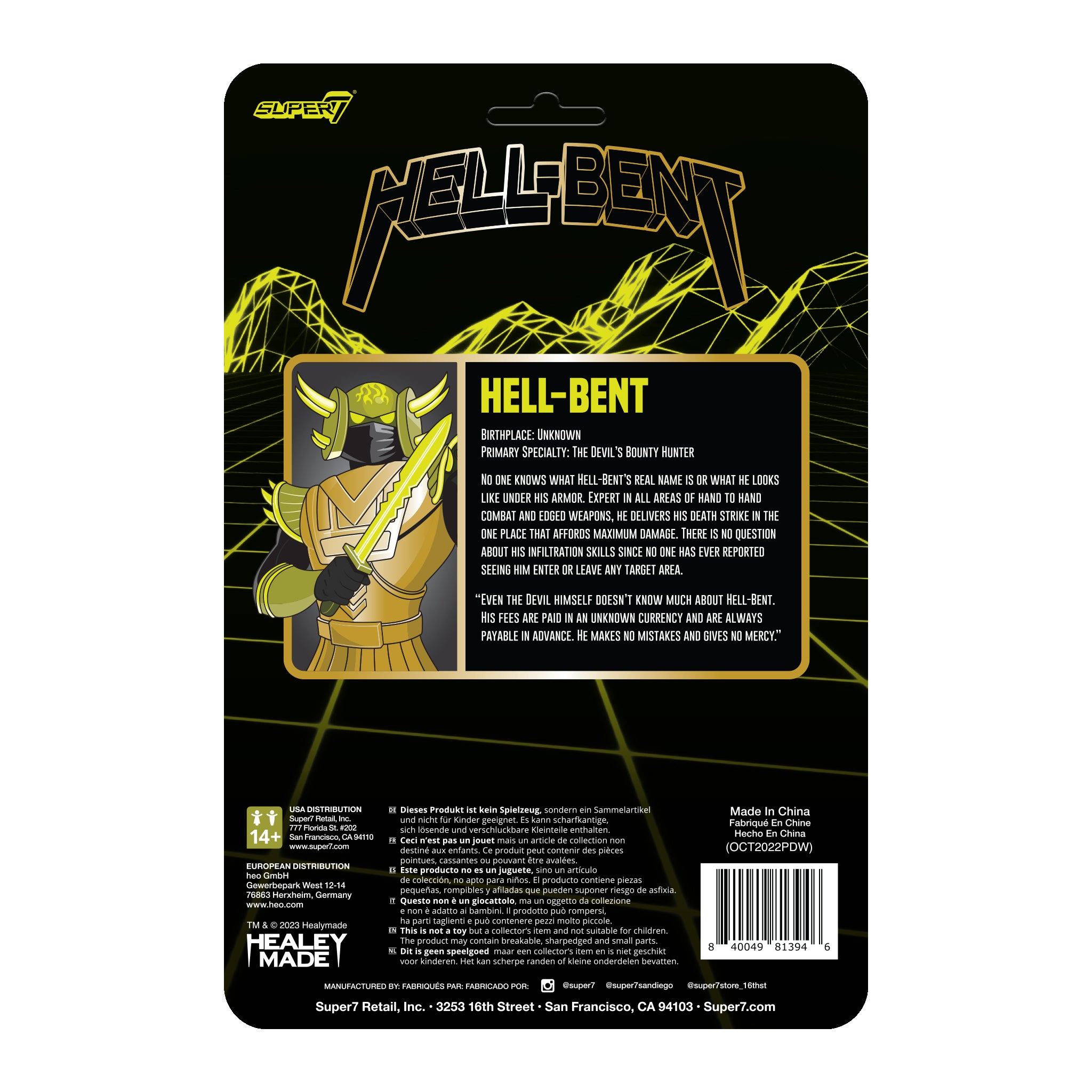 Super7 Healeymade Hellbent figurina aurie vac-metal