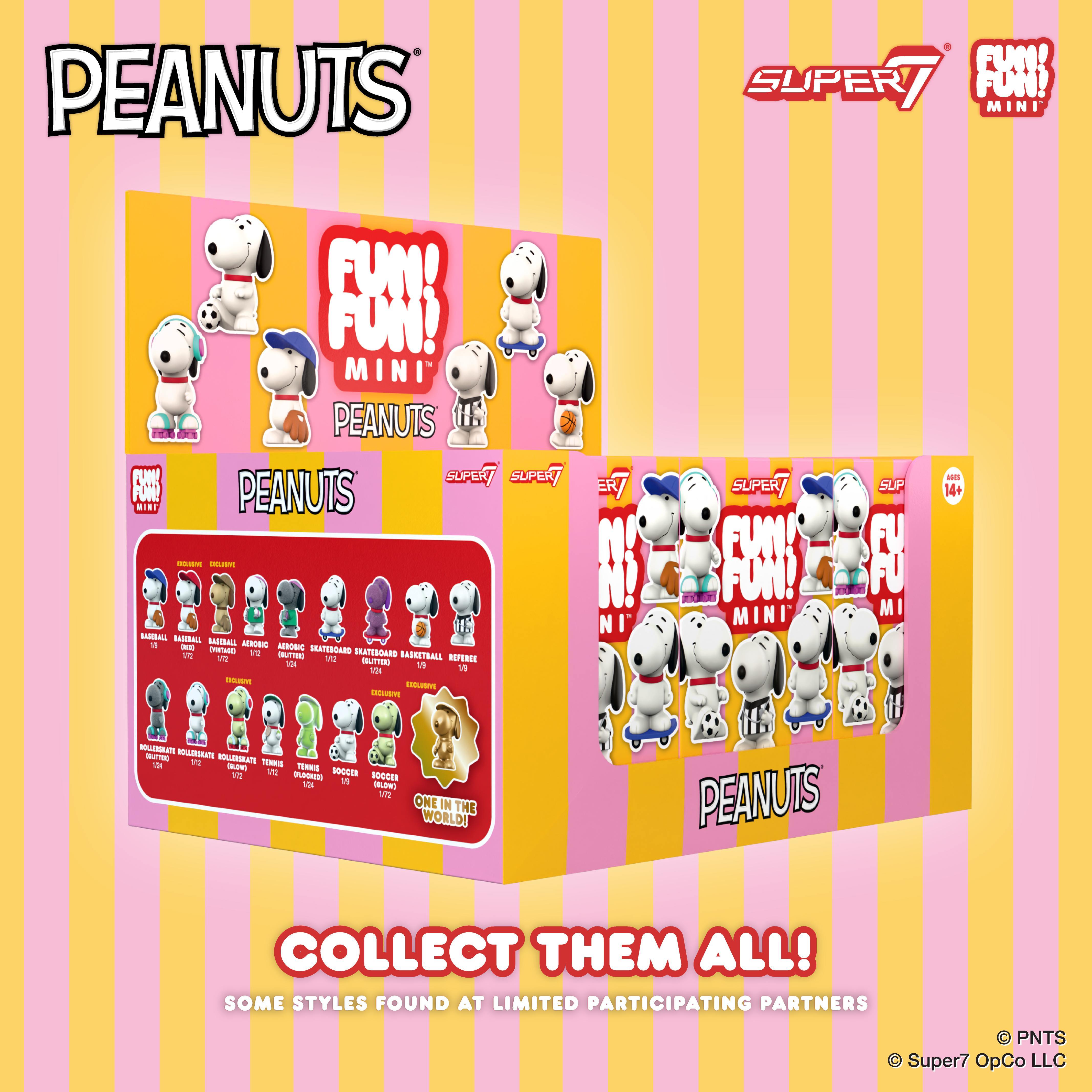 Super7 Peanuts Fun Fun Mini Athlete Snoopy blind box 9 buc