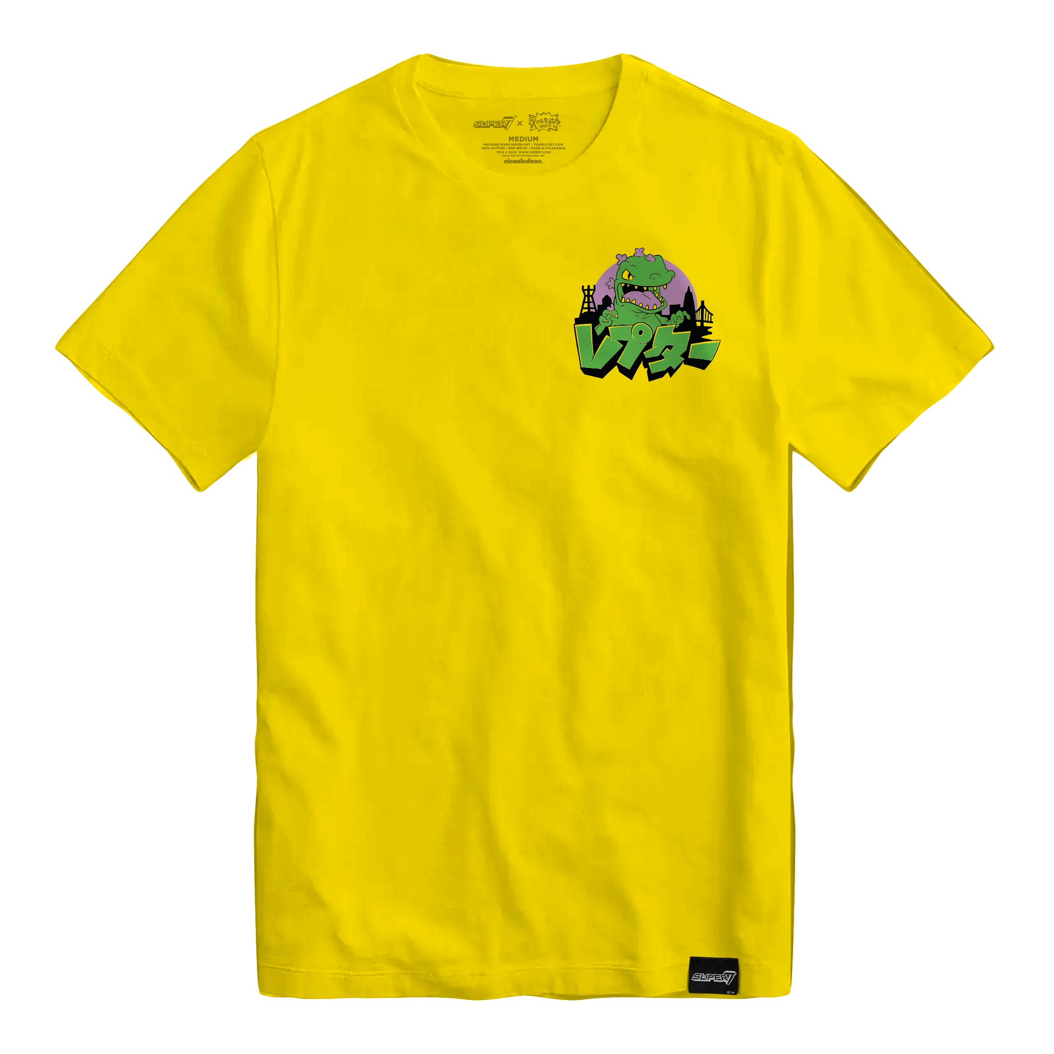 Super7 Rugrats Reptar tricou auriu bumbac