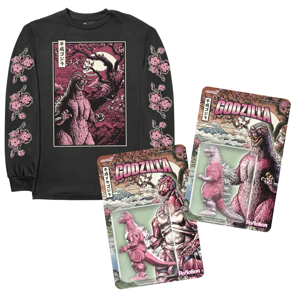 Super7 Toho Cherry Blossom set figurine + tricou negru