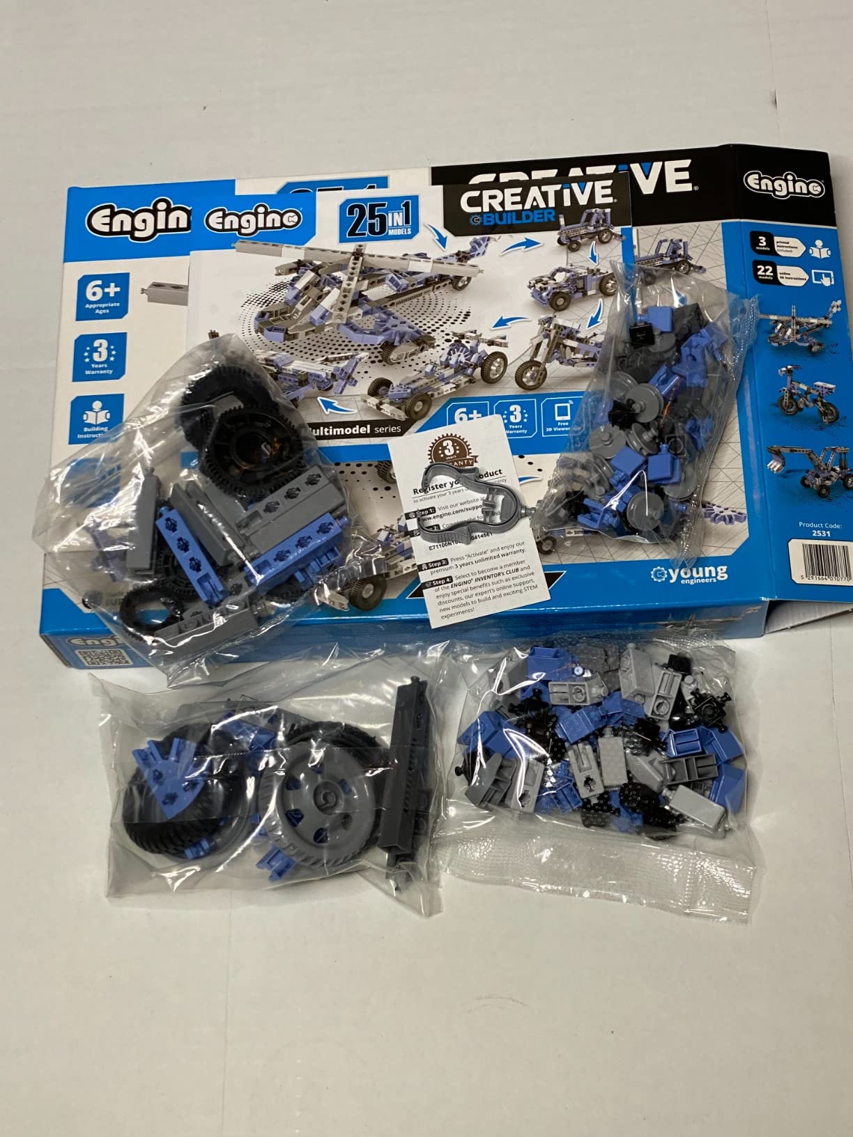 Engino Creative Builder 15 Multimodel set construcție 15 modele șantier