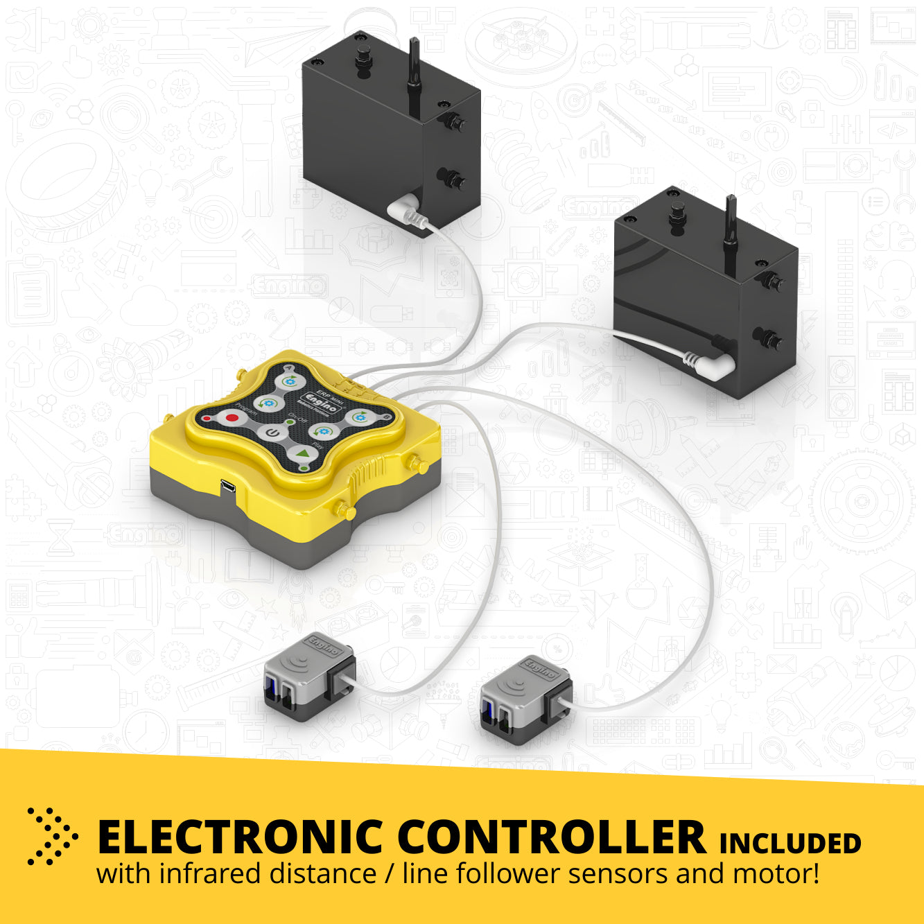 Engino Discovering STEM Mini ERP 2.0 robot programabil 8 modele