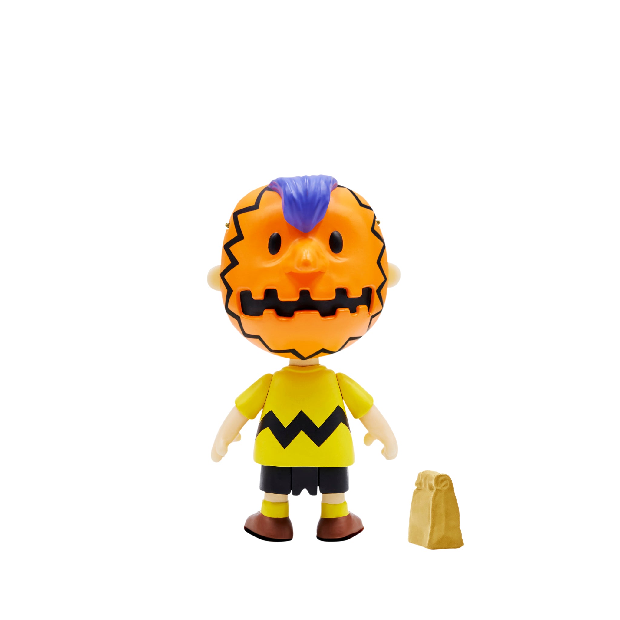Super7 Peanuts ReAction Masked Charlie Brown figurina masca spate